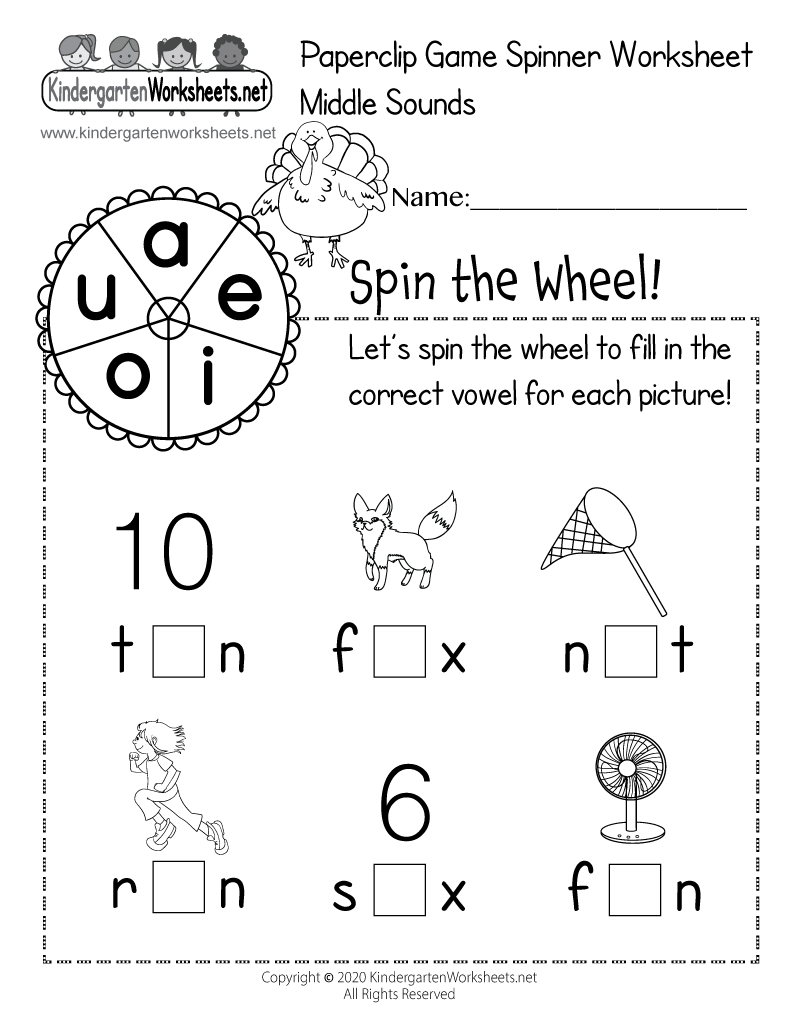 Preschool Printables Learning Middle