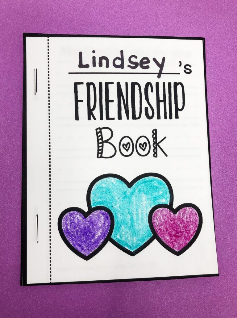 Mini Friendship Booklet The Teacher Wife
