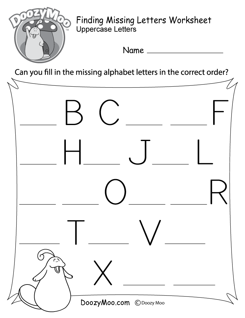 Printable Abc Worksheets For Kindergarten