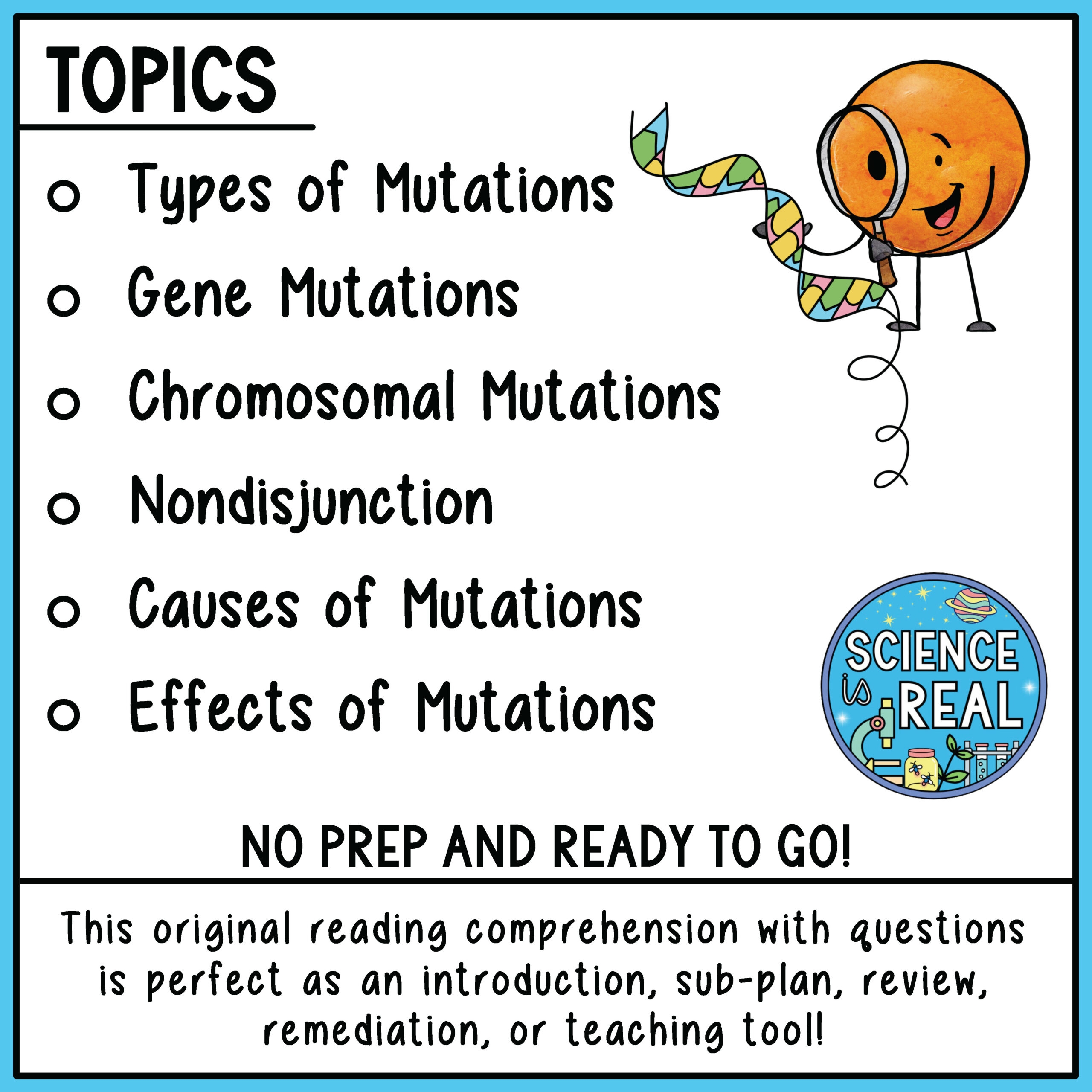 Gene Mutation Reading Comprehension Worksheet Pdf