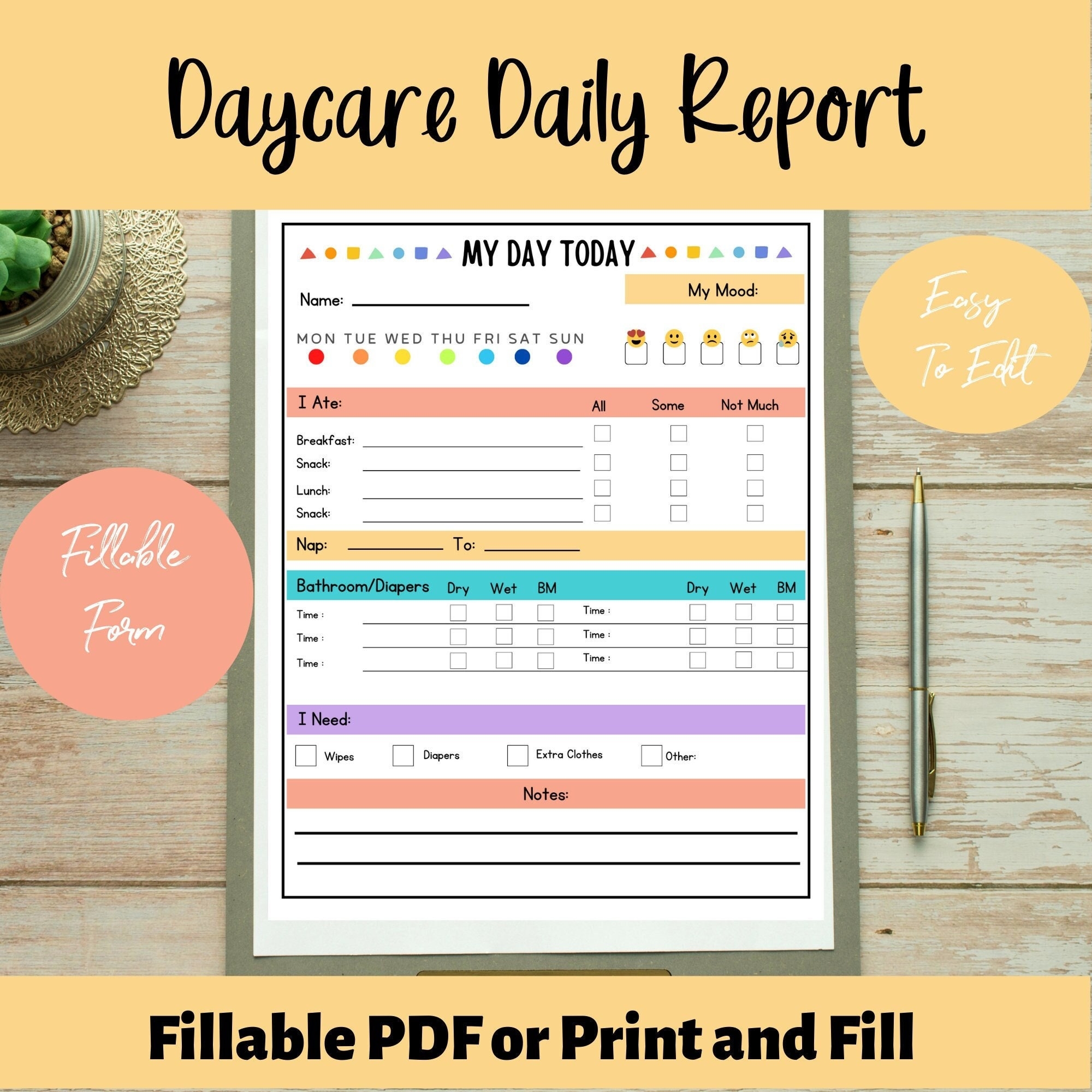 My Day Today Daycare Daily Report Fillable Daily Report For Daycare Daycare Communication Logs Childcare Communication Toddler Daily My Day Today Daycare Daily Report Fillable Daily Report For Daycare Daycare Communication Logs Childcare Communication Toddler Daily