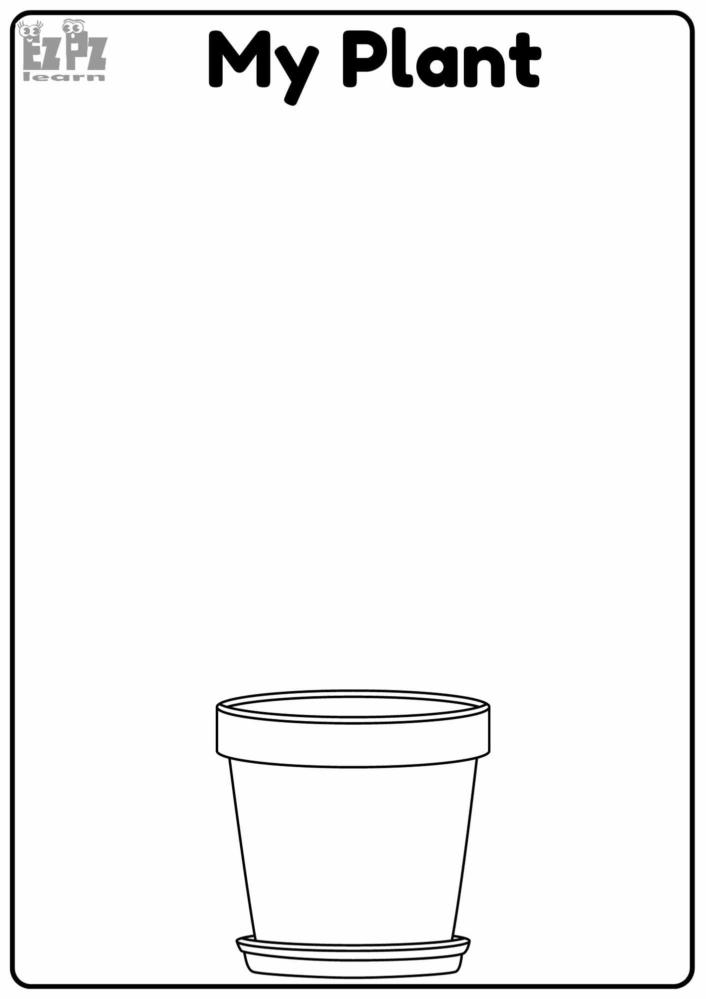 My Plant Coloring Activity For Kindergarten K5 And ESL Students My Plant Coloring Activity For Kindergarten K5 And ESL Students