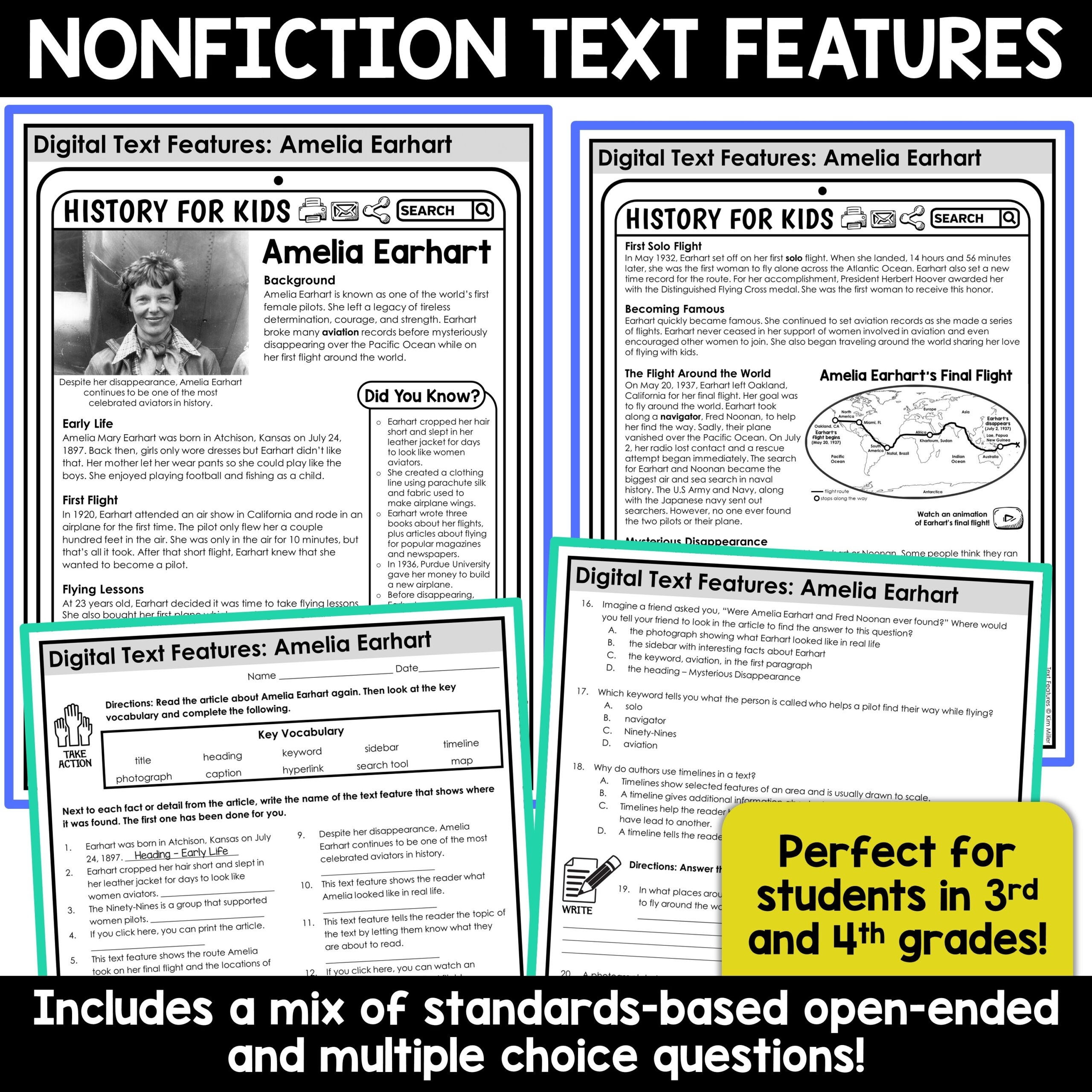 Reading Comprehension Using Text Features Worksheets Reading Comprehension Using Text Features Worksheets