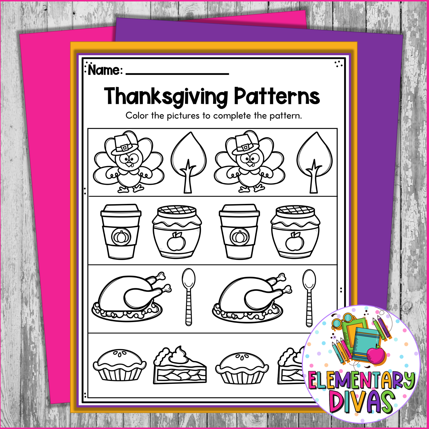 Preschool November Printables Preschool November Printables