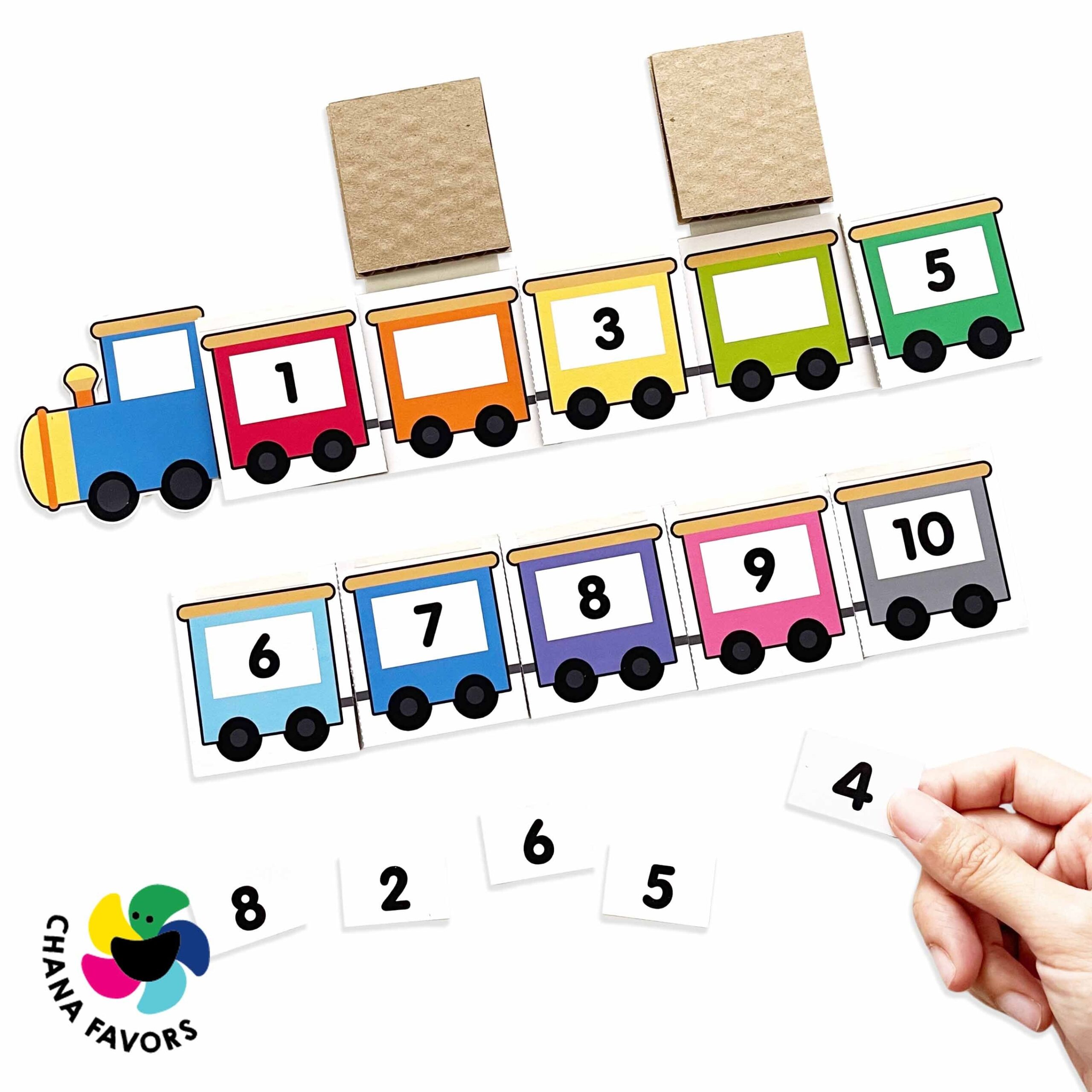 Number Train Express Printable PDF Download Only Count 