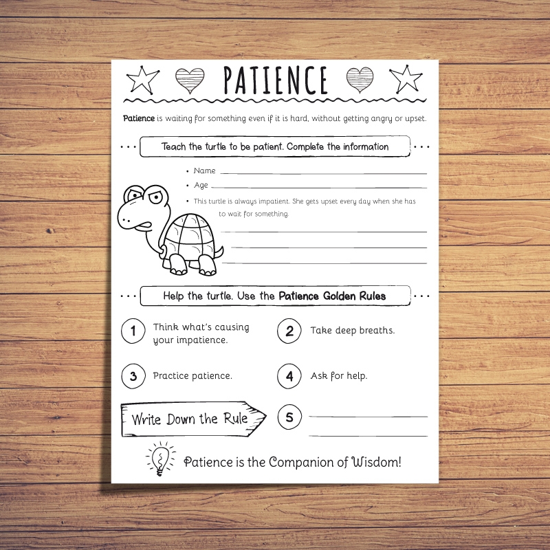 Patience Turtle Theme Made By Teachers