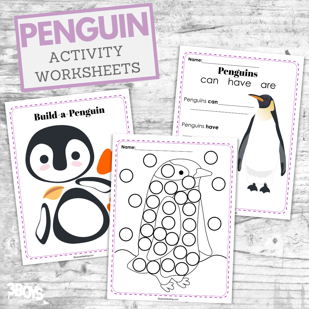 Preschool Free Printable Penguin Worksheets