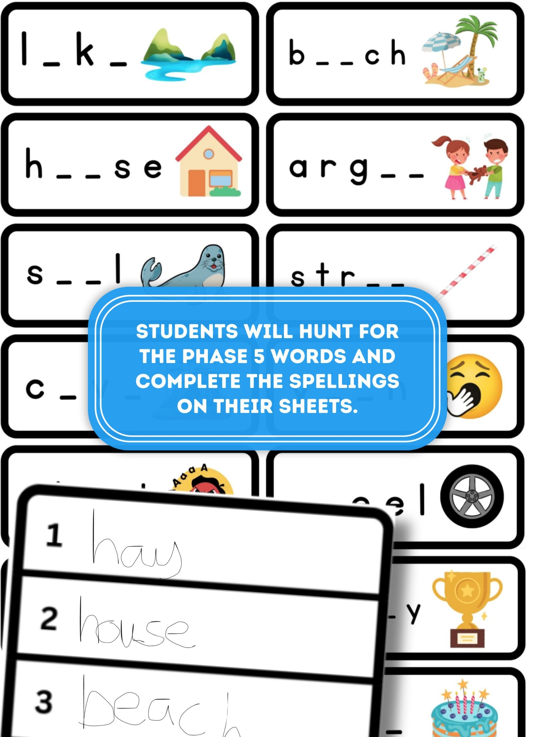 Phase 5 Phonics Activity Outdoor Phonics Lesson