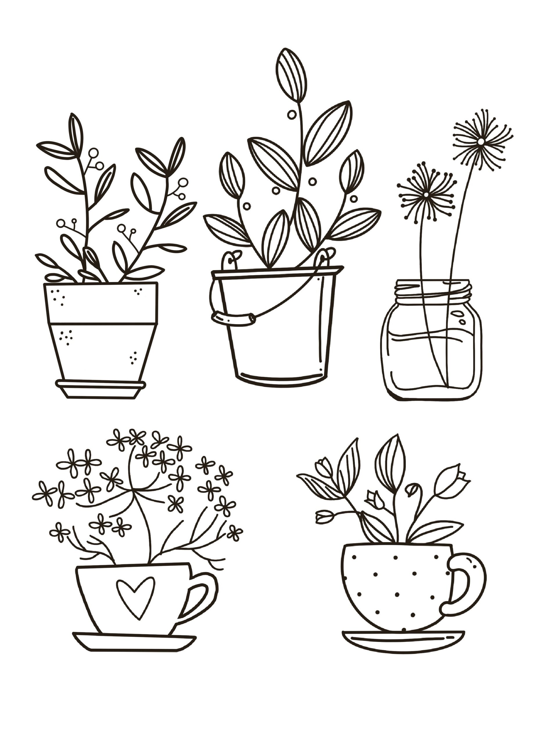 Plant Coloring Pages coloring Page Downloadable Coloring Page Plant Coloring Pages coloring Page Downloadable Coloring Page