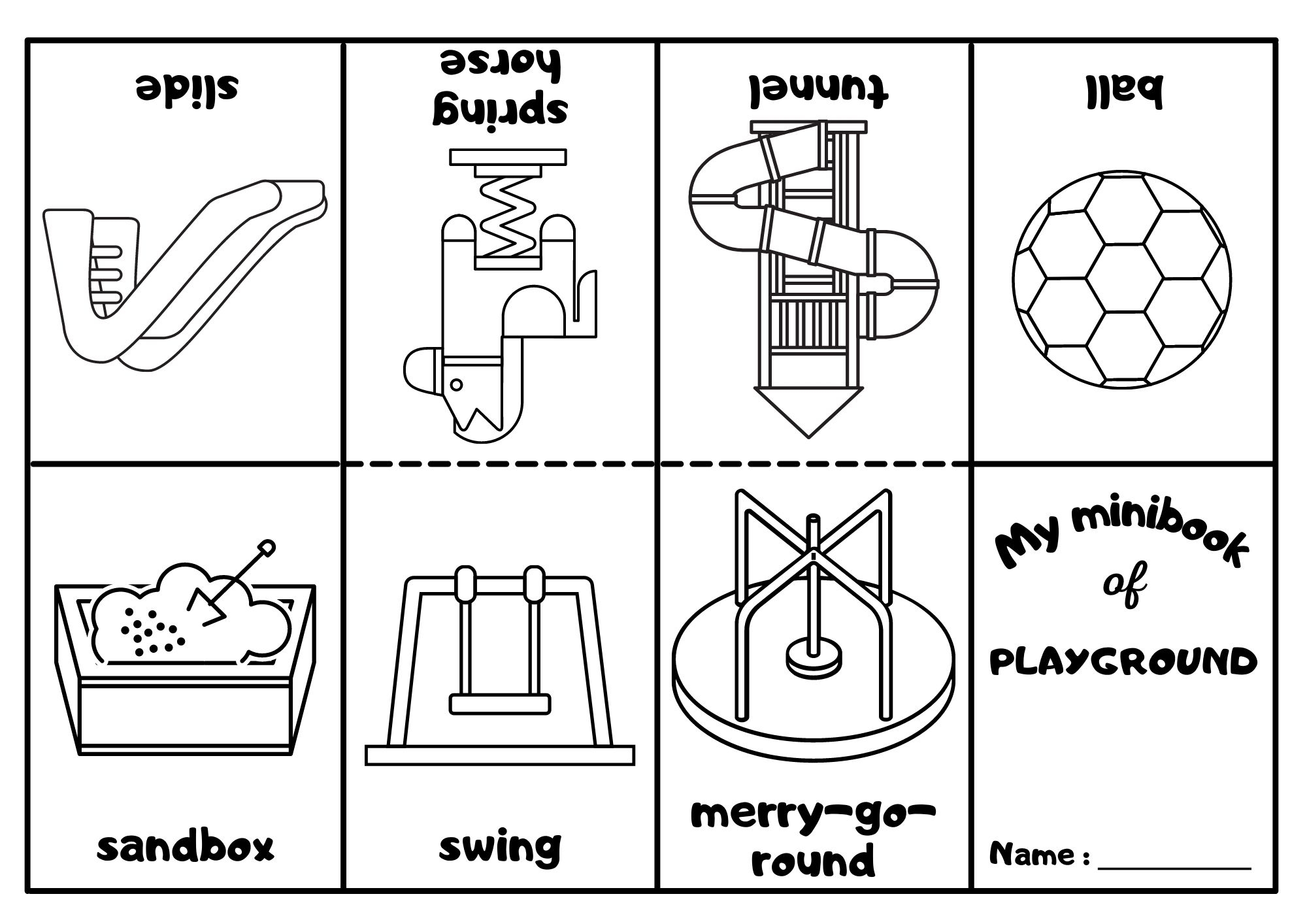 Playground Mini Coloring Book Ezpzlearn Playground Mini Coloring Book Ezpzlearn