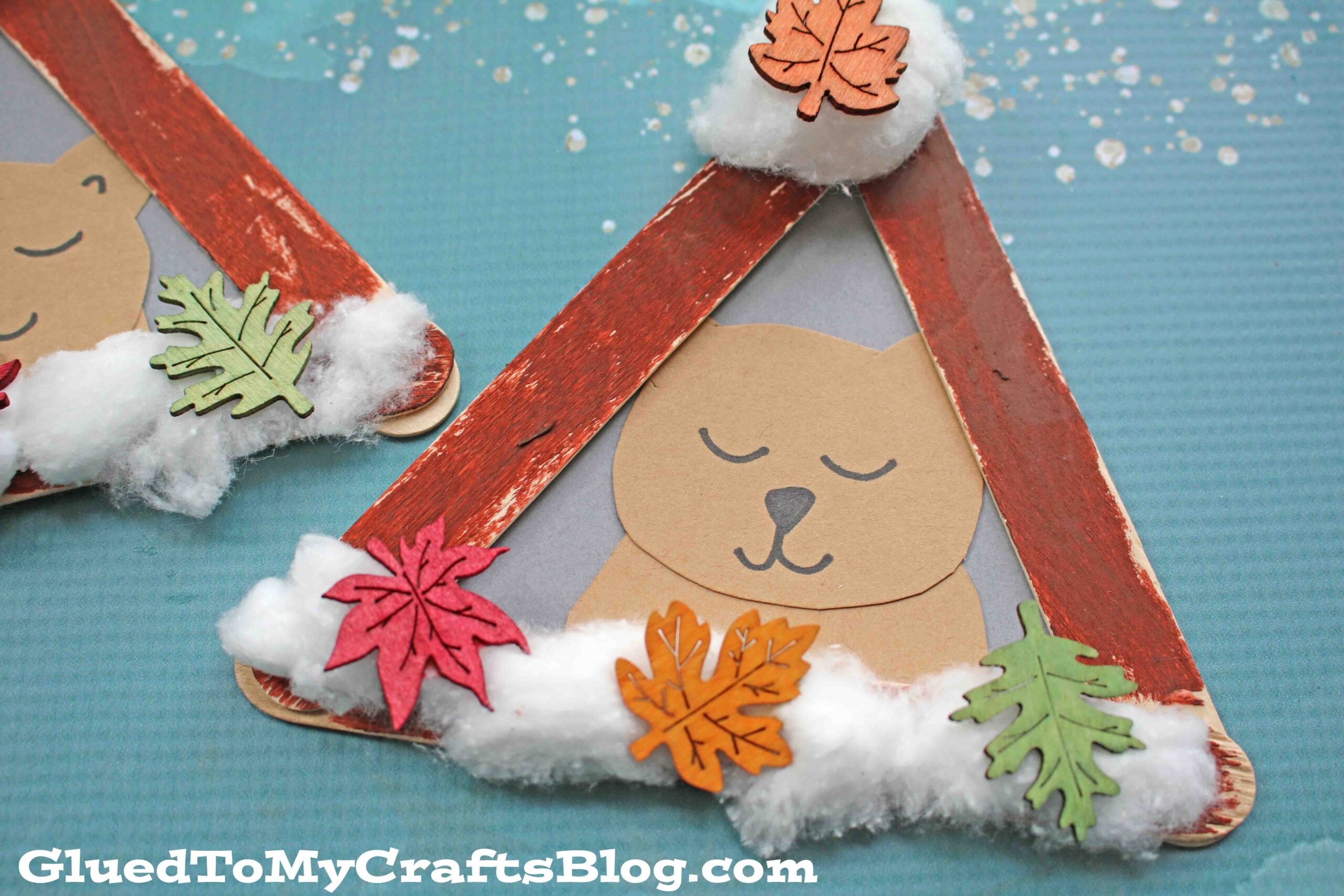 Popsicle Stick Hibernating Bear