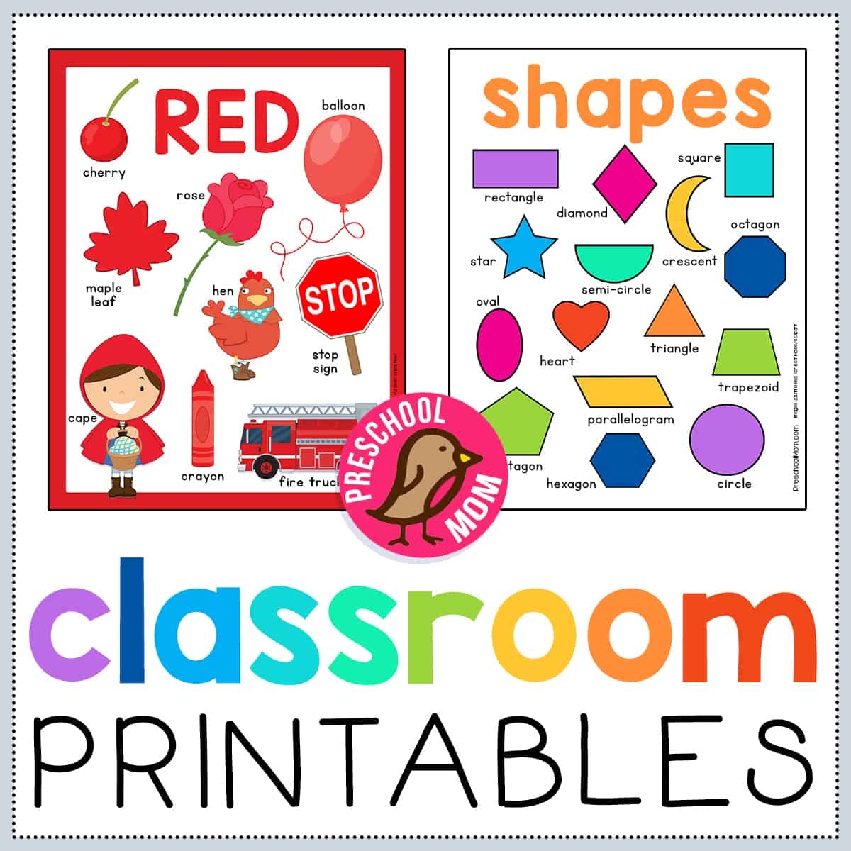 Free Printable Preschool Classroom Picture Schedule