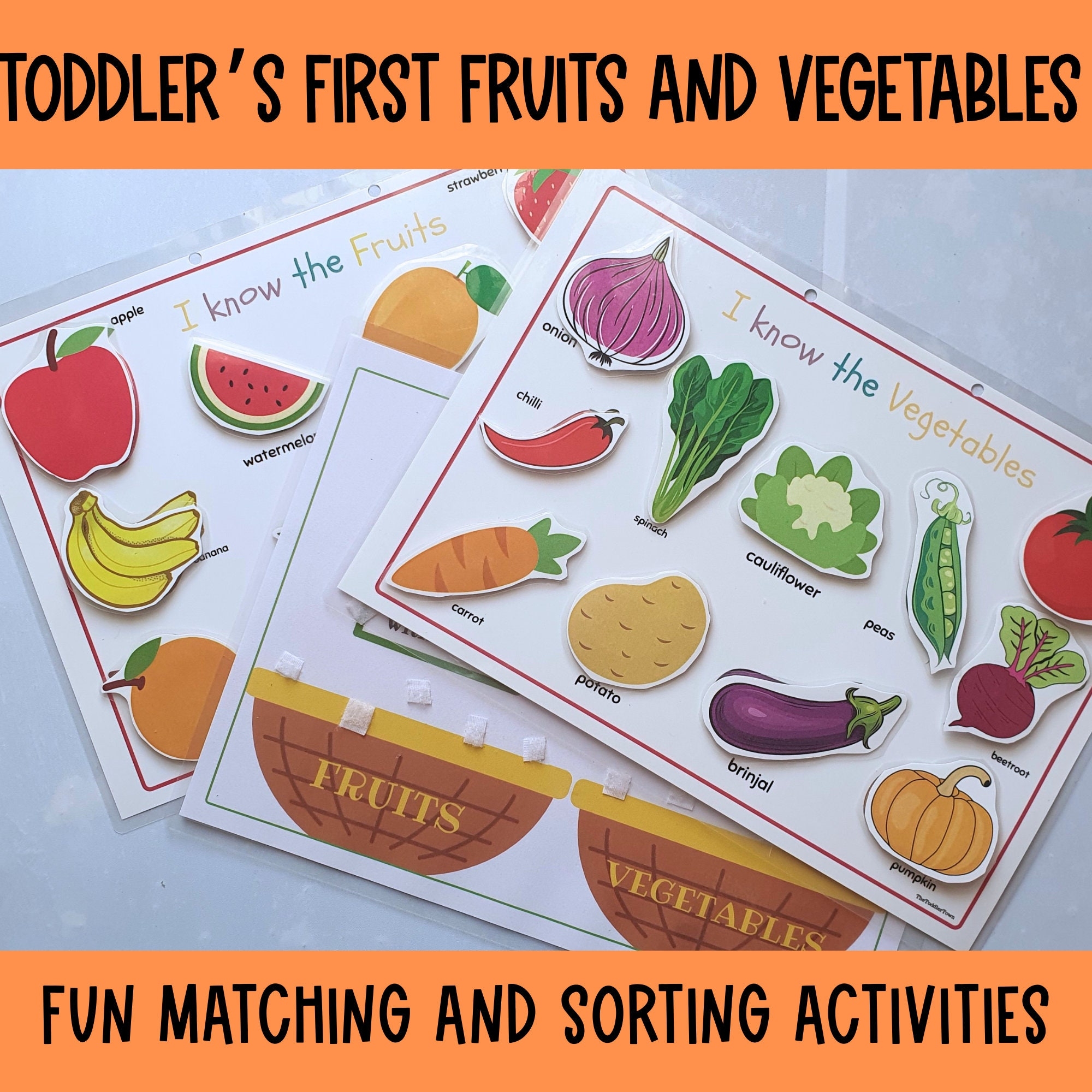 Preschool Curriculum Fruits And Vegetables Sort Toddler Busy 