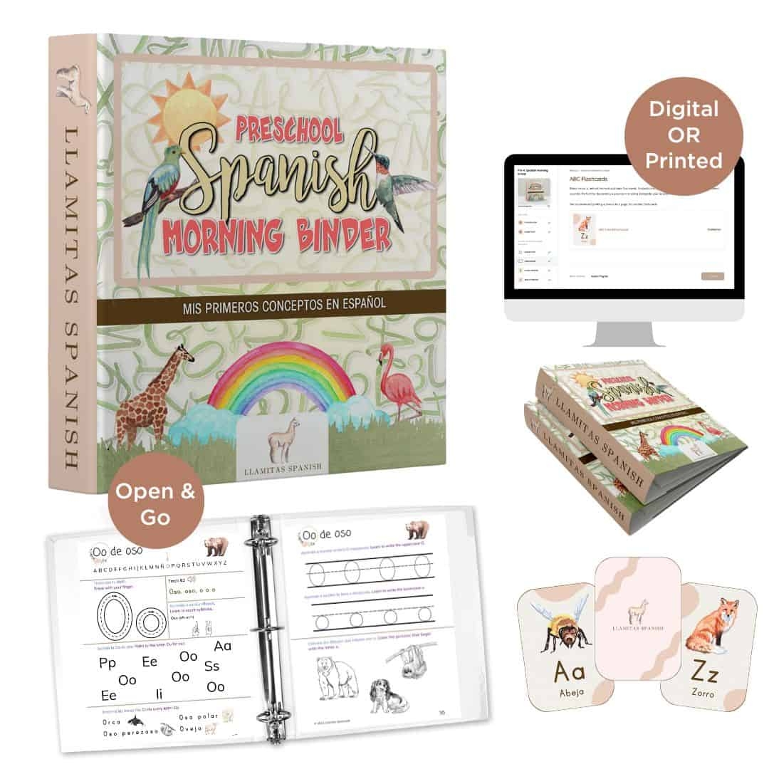 Preschool Spanish Curriculum Free Printable