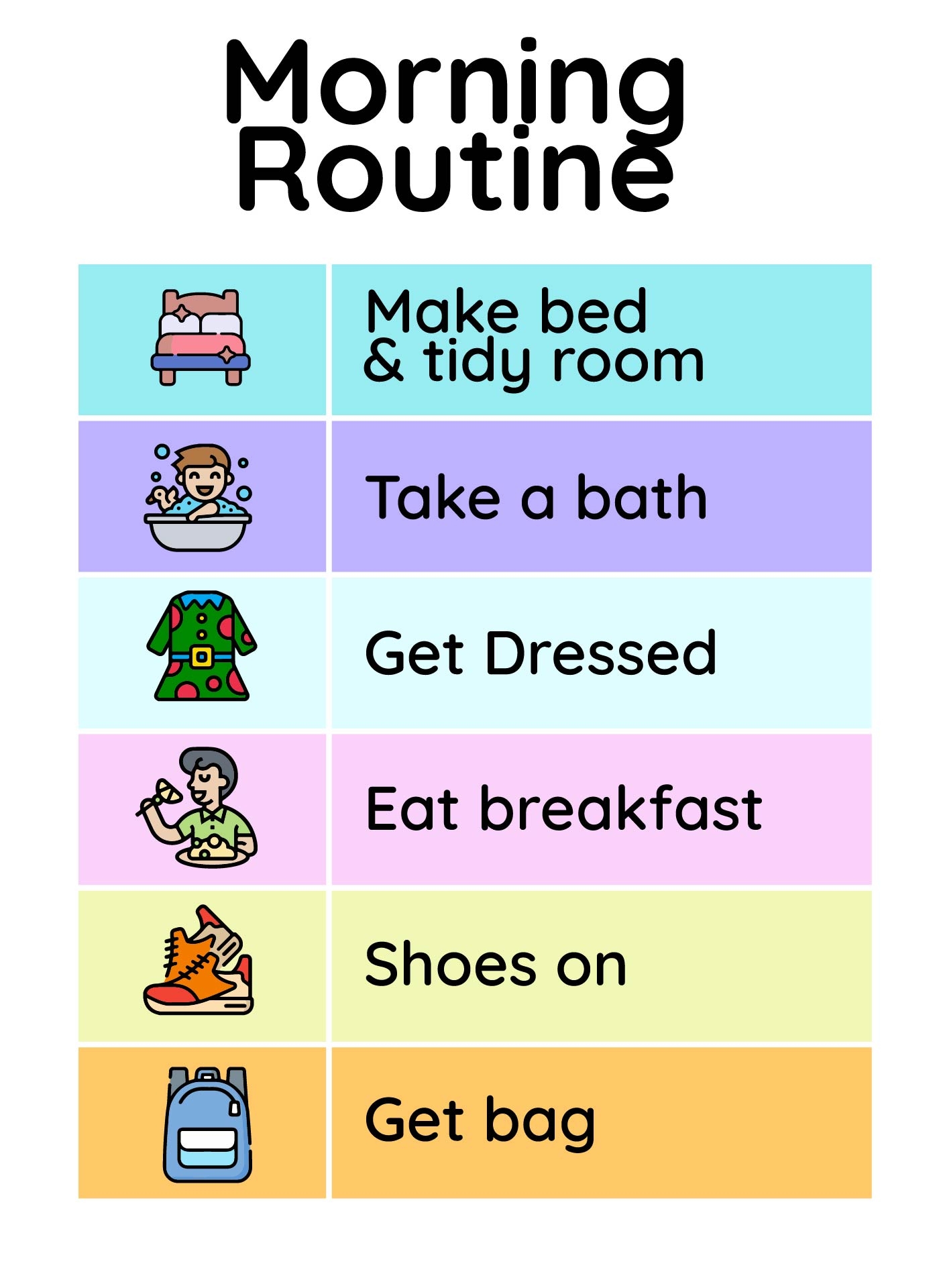 Preschool Daily Picture Schedule Printable