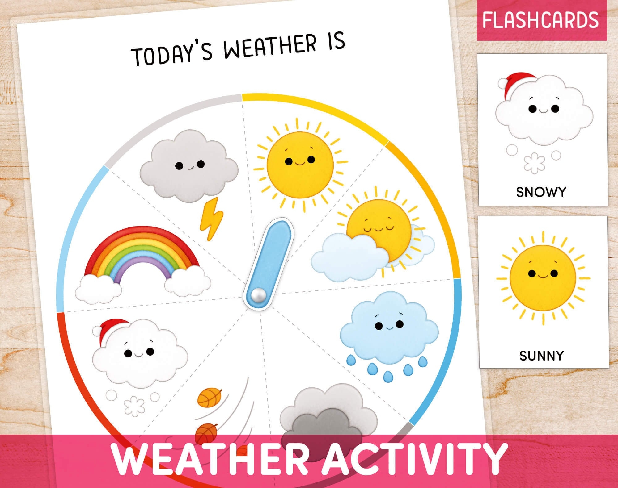 Preschool Weather Wheel Weather Chart Homeschool Learning 