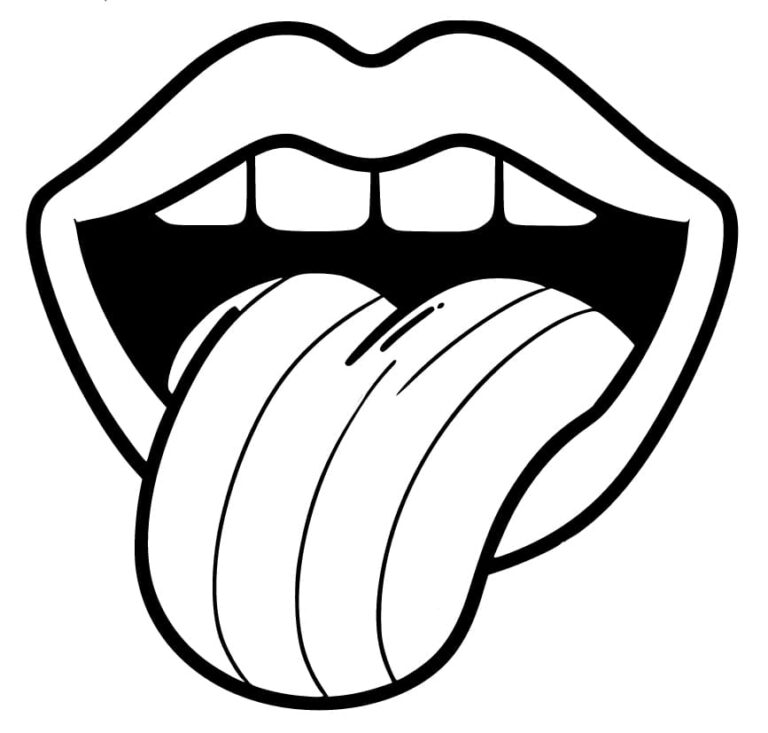 Print Mouth And Tongue Coloring Page Download Print Or Color Online For Free