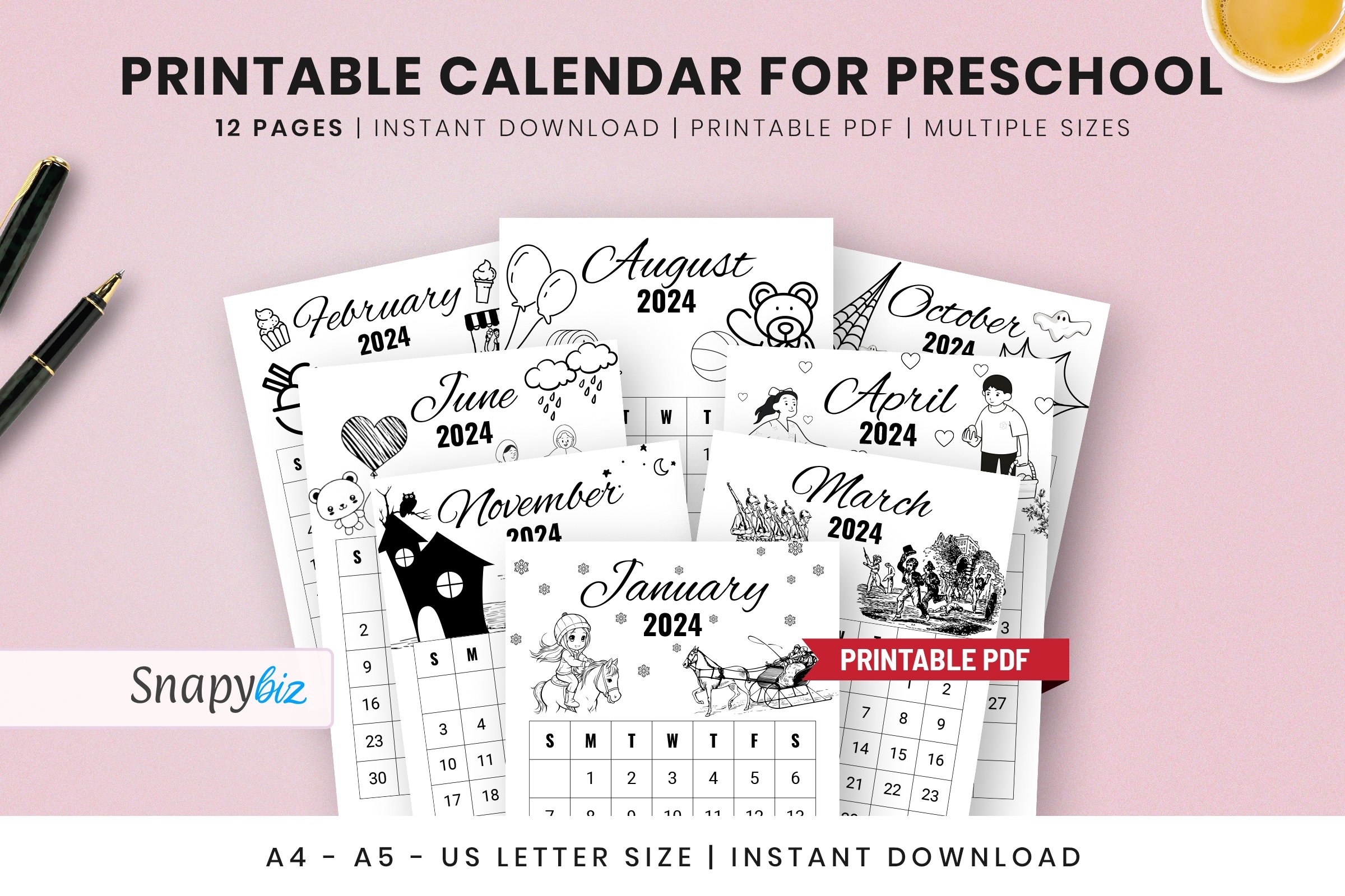 Printable Calendar For Preschool Printable Calendar For Preschool