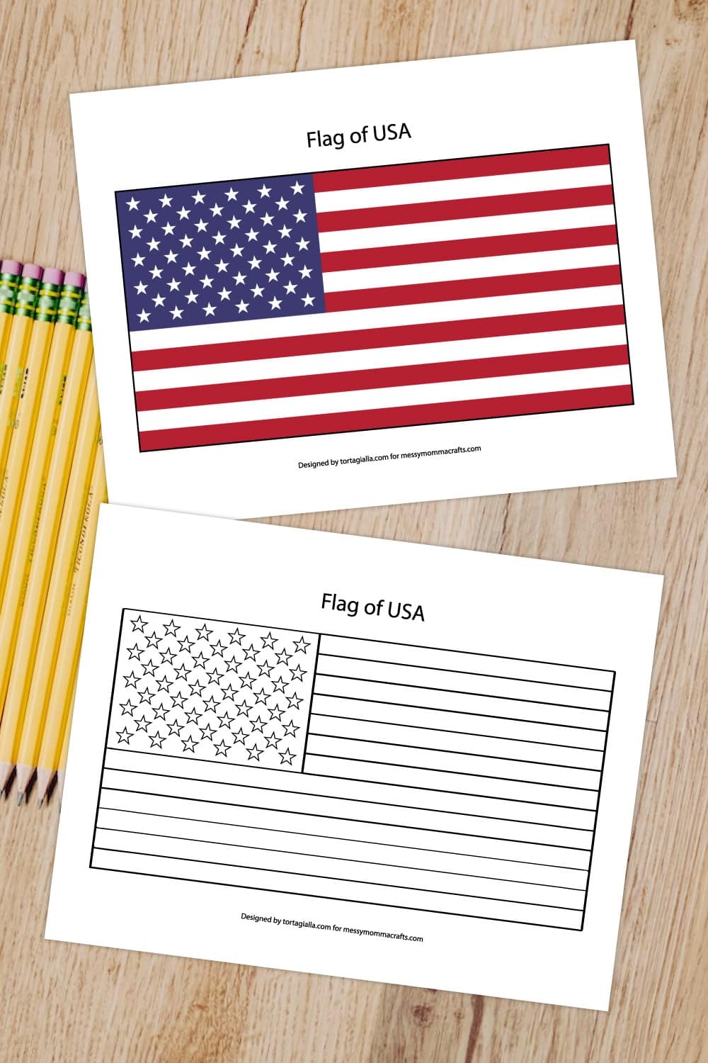 Printable Flag Of USA Messy Momma Crafts