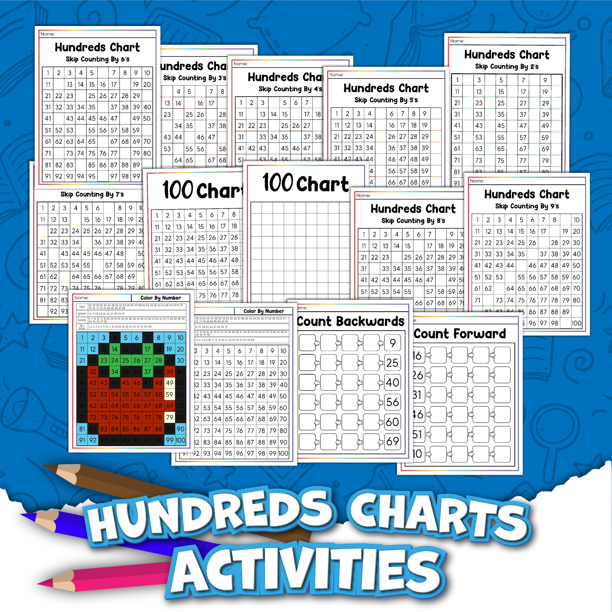 Printable Hundreds Chart Little Bins For Little Hands