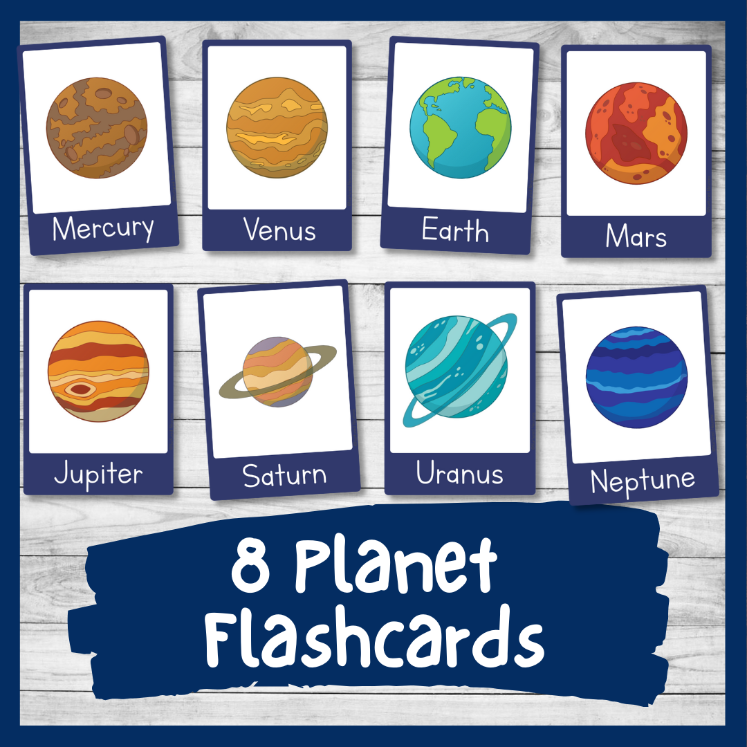 Printable Planet Flashcards Learn About Our Solar System Nurtured Neurons