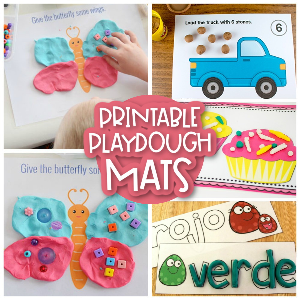 Preschool Playdough Mats Printables