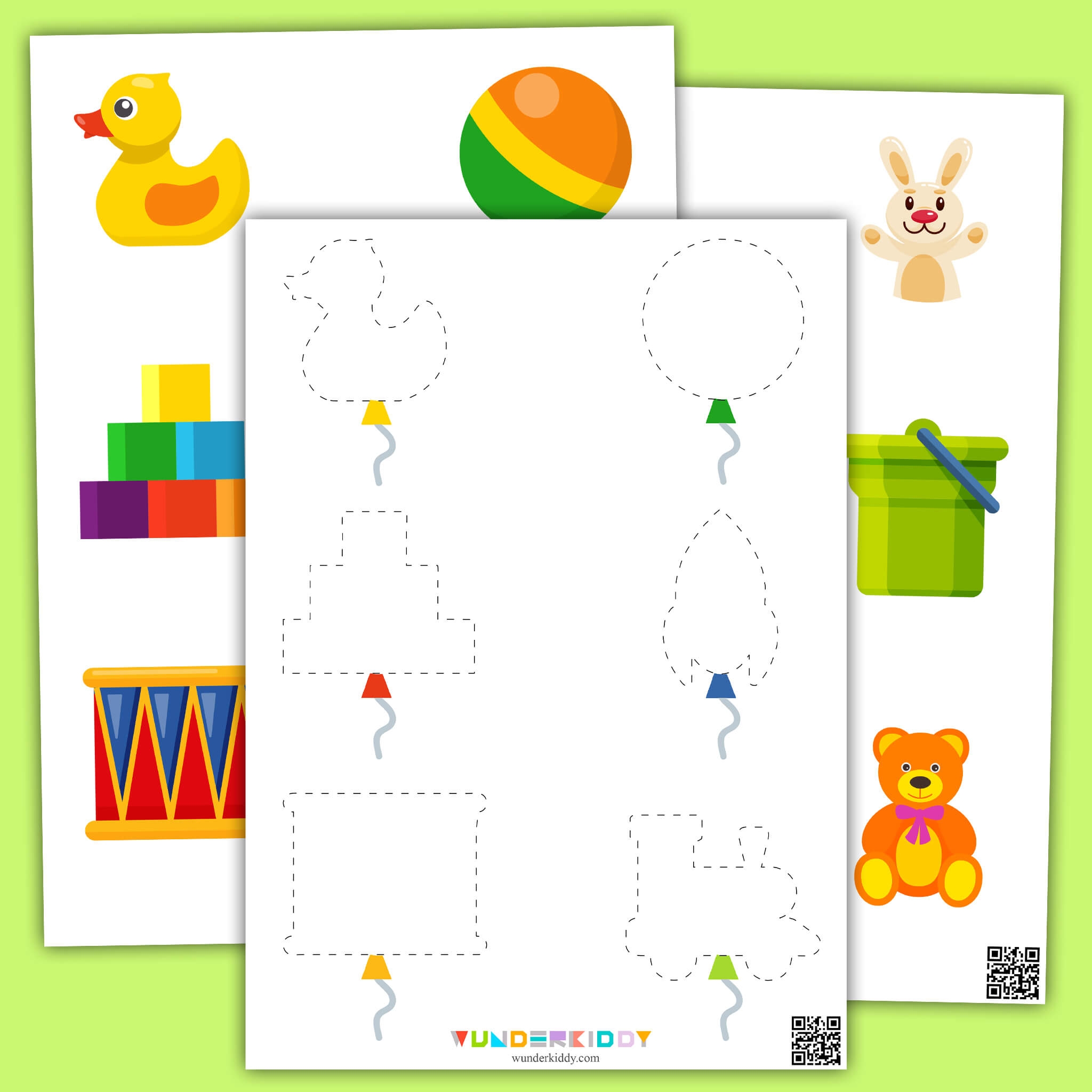 Printable Toys Pre Writing Educational Worksheet For Kids Printable Toys Pre Writing Educational Worksheet For Kids