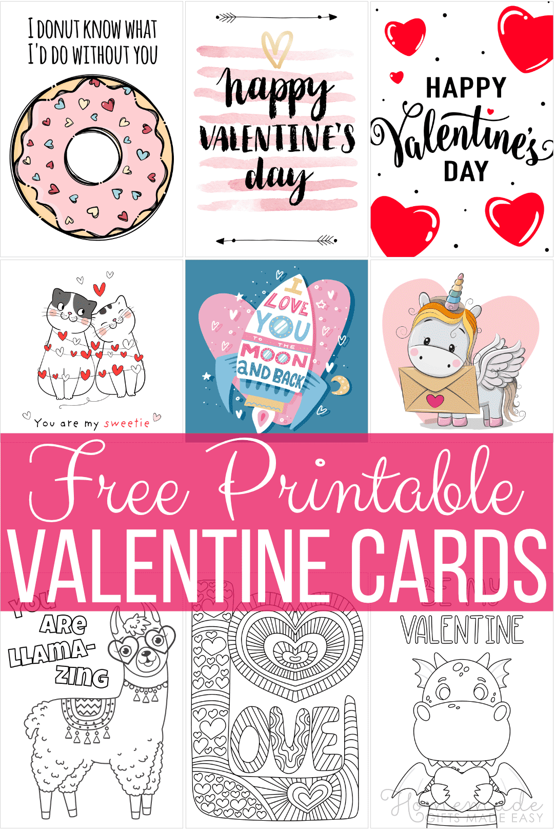 Preschool Valentine Card Printables