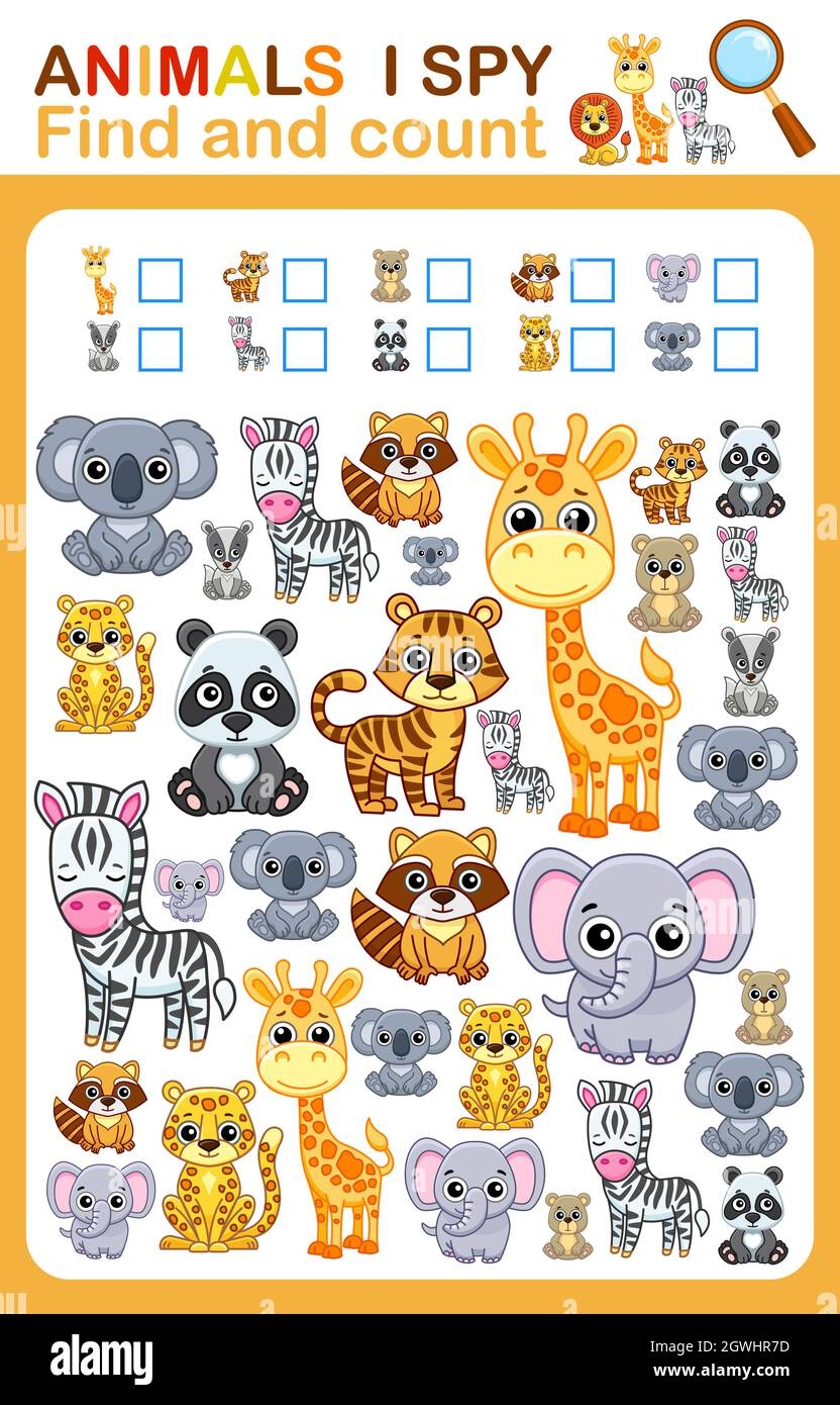 Printable Worksheet For Kindergarten And Preschool Book Page I Spy 