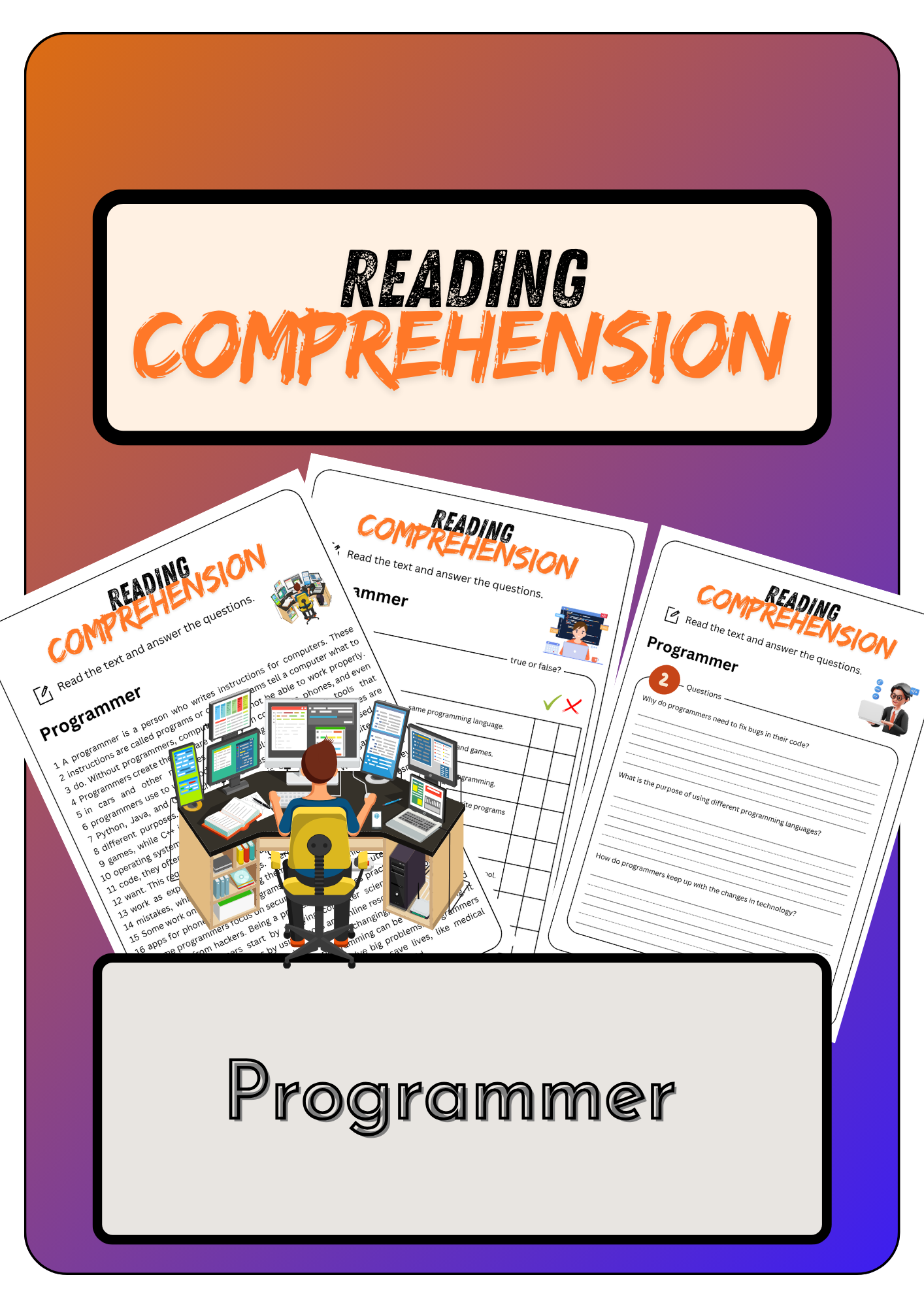 Reading Comprehension Programmer Solutions Made By Teachers Reading Comprehension Programmer Solutions Made By Teachers