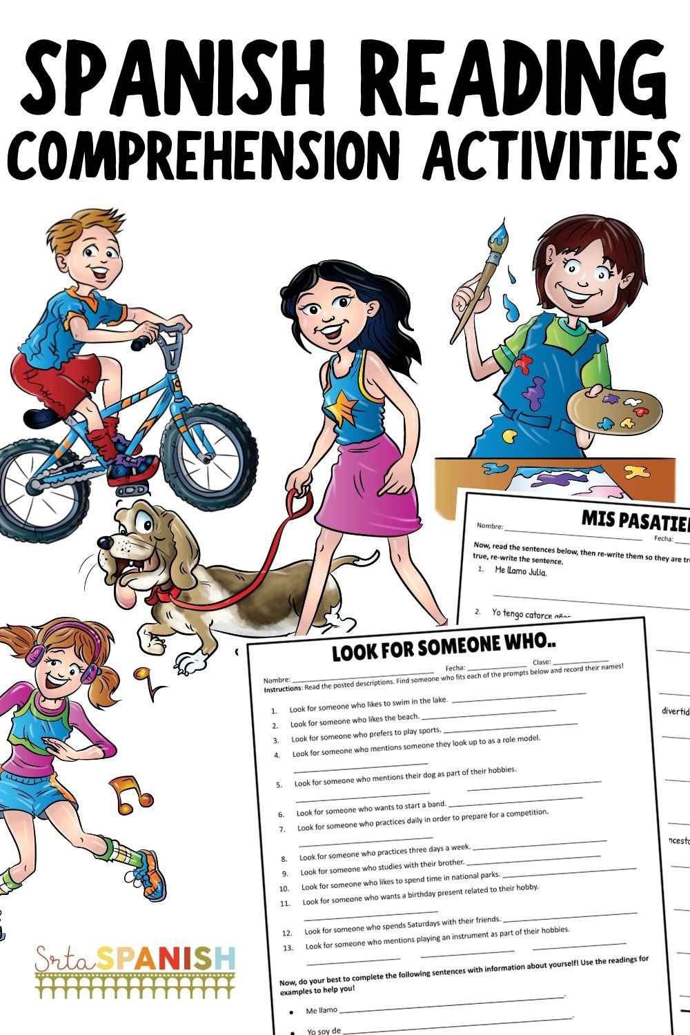 Reading Comprehension Worksheets In Spanish Srta Spanish
