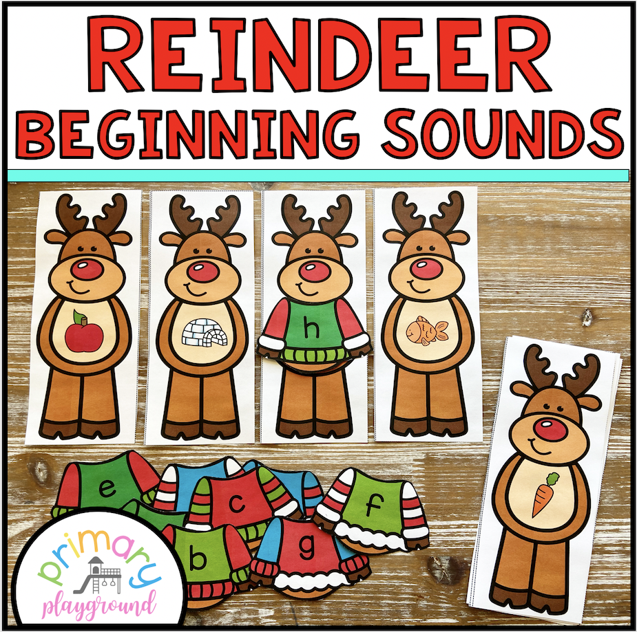 Reindeer Beginning Sounds Center Primary Playground