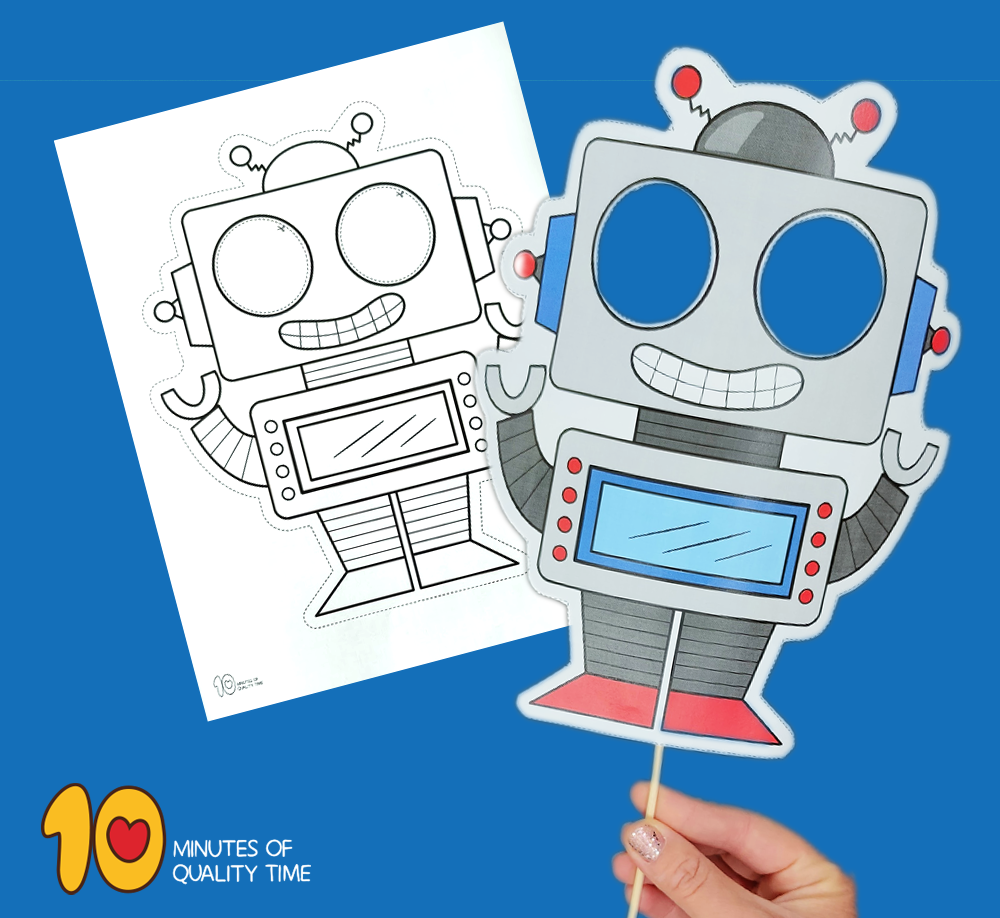 Robot Mask Craft 10 Minutes Of Quality Time Robot Mask Craft 10 Minutes Of Quality Time