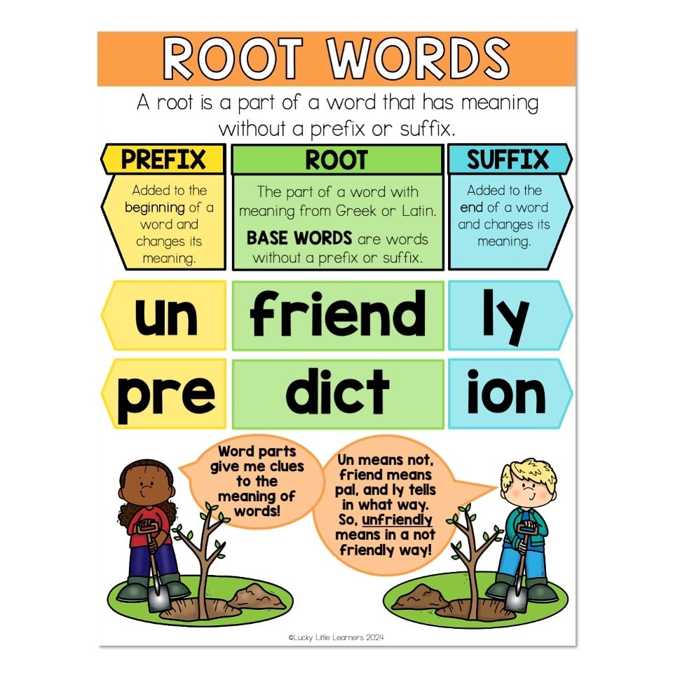 Root Words Free Printable Worksheets