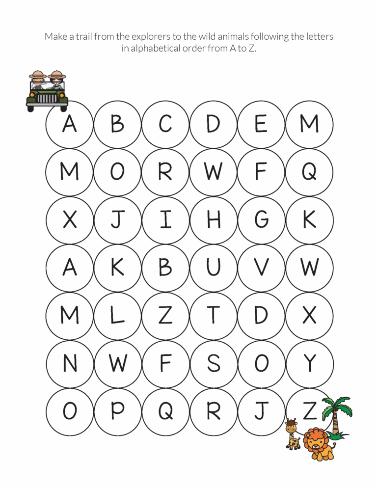 Safari Do a Dot Printables Gift Of Curiosity