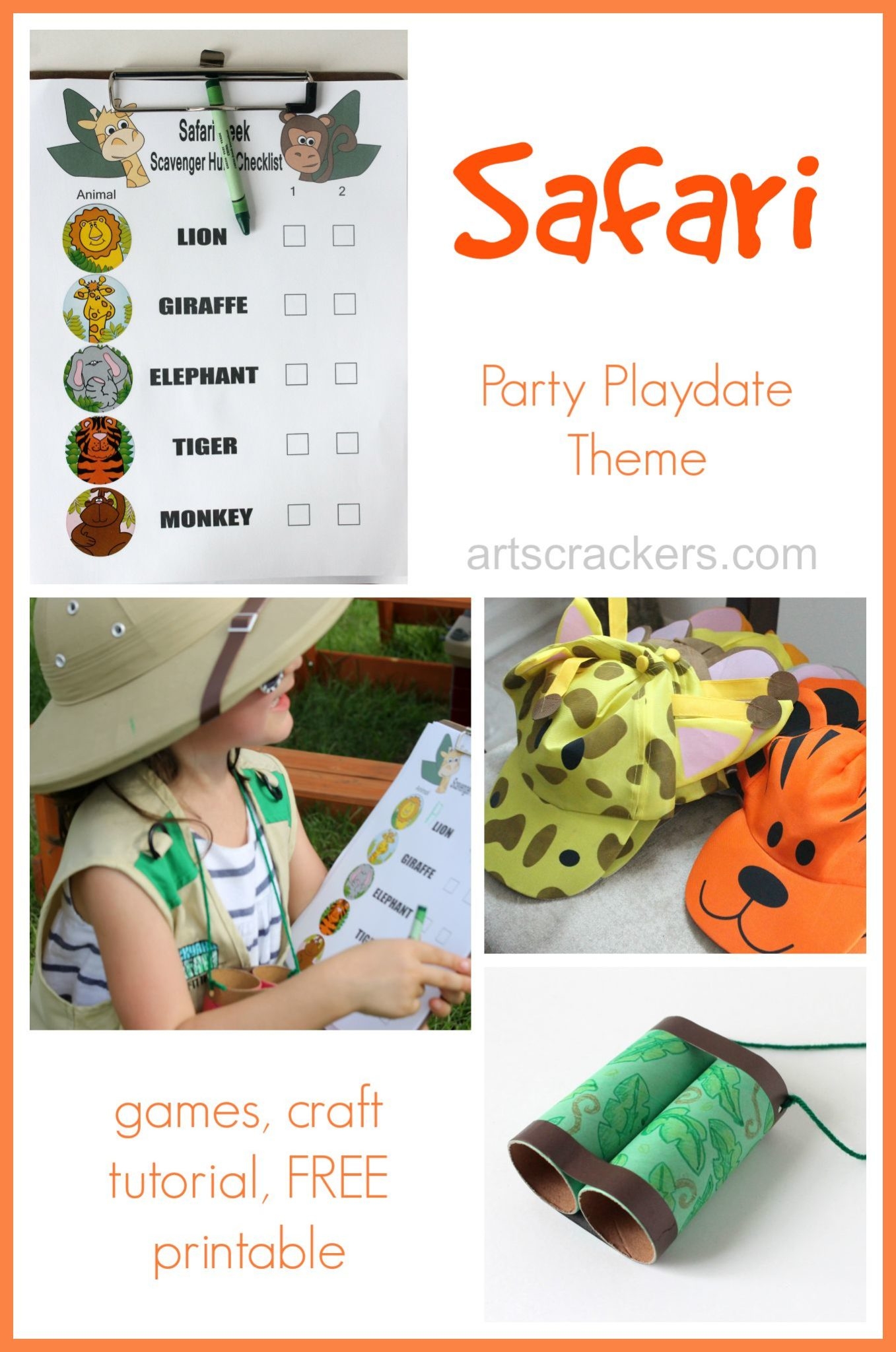 Safari Themed Playdate And Printable