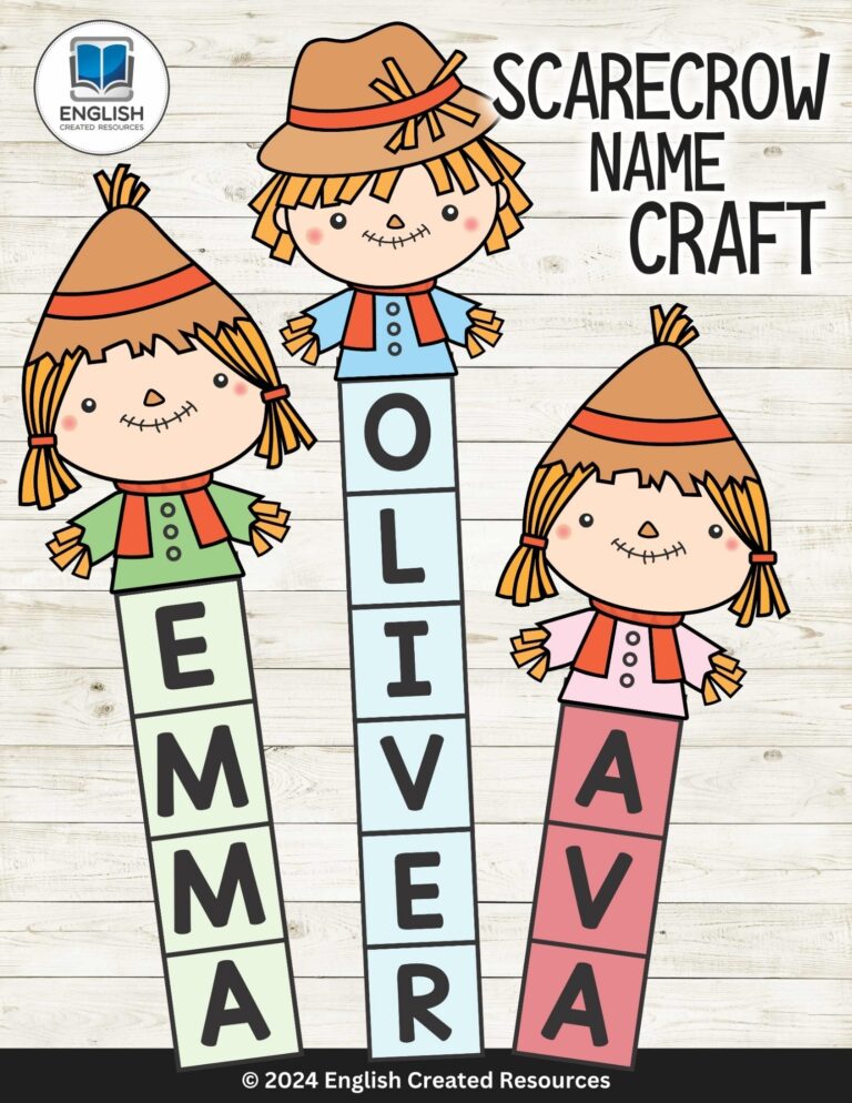 Scarecrow Name Craft English Created Resources