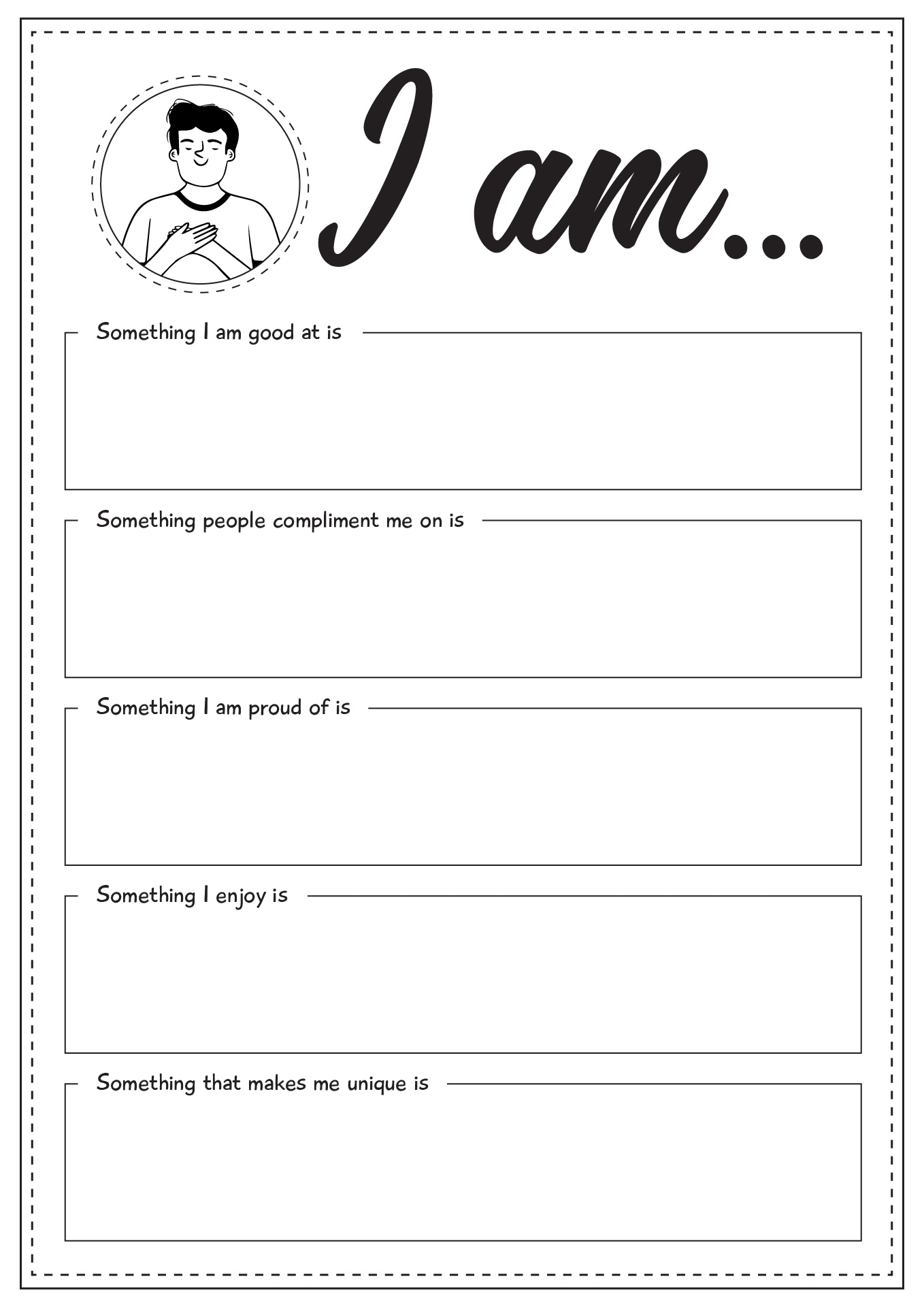 Self Esteem Builder Spin Wheel Activity teacher Made 