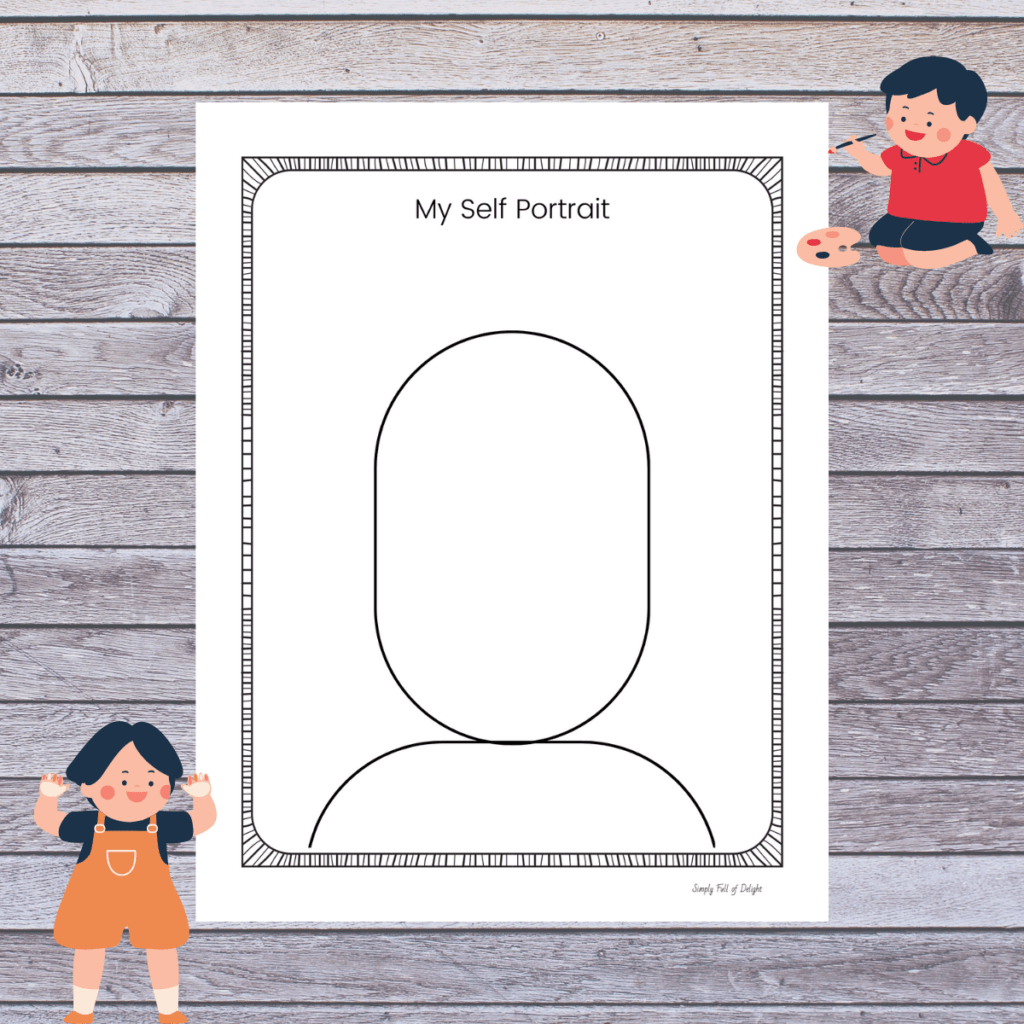 Preschool Self-Portrait Printable Template