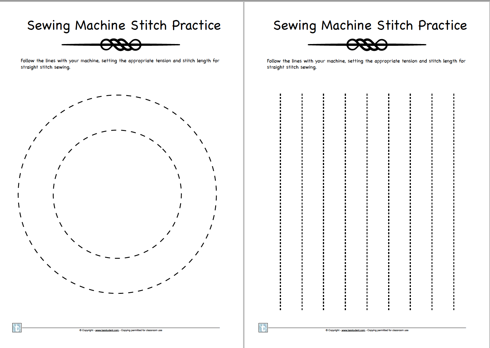 Sewing Machine Practice Sheets For Textiles Classes Made By Teachers Sewing Machine Practice Sheets For Textiles Classes Made By Teachers