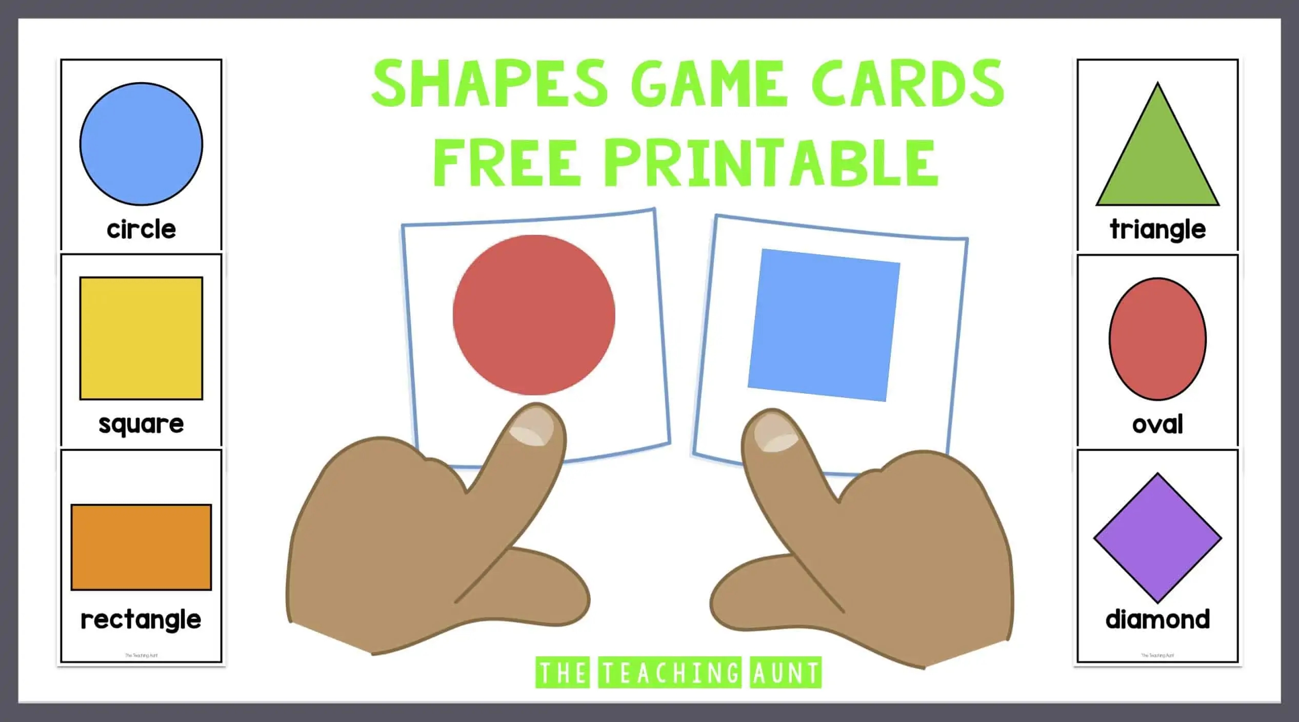 Shapes Game Cards Free Printable The Teaching Aunt Shapes Game Cards Free Printable The Teaching Aunt