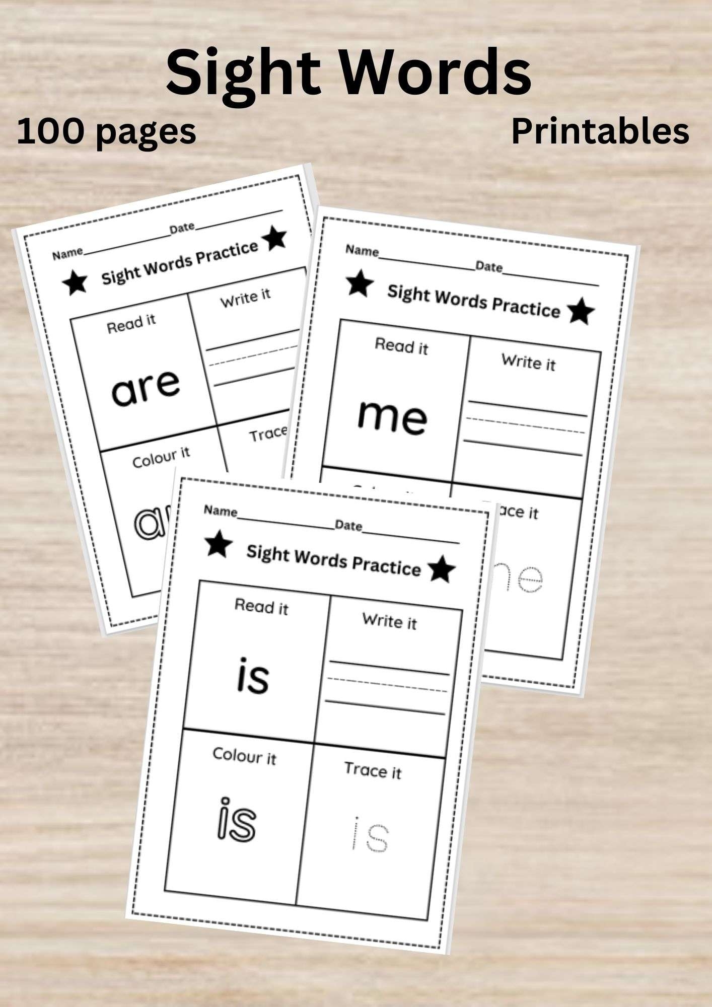 Kindergarten Worksheet Word At