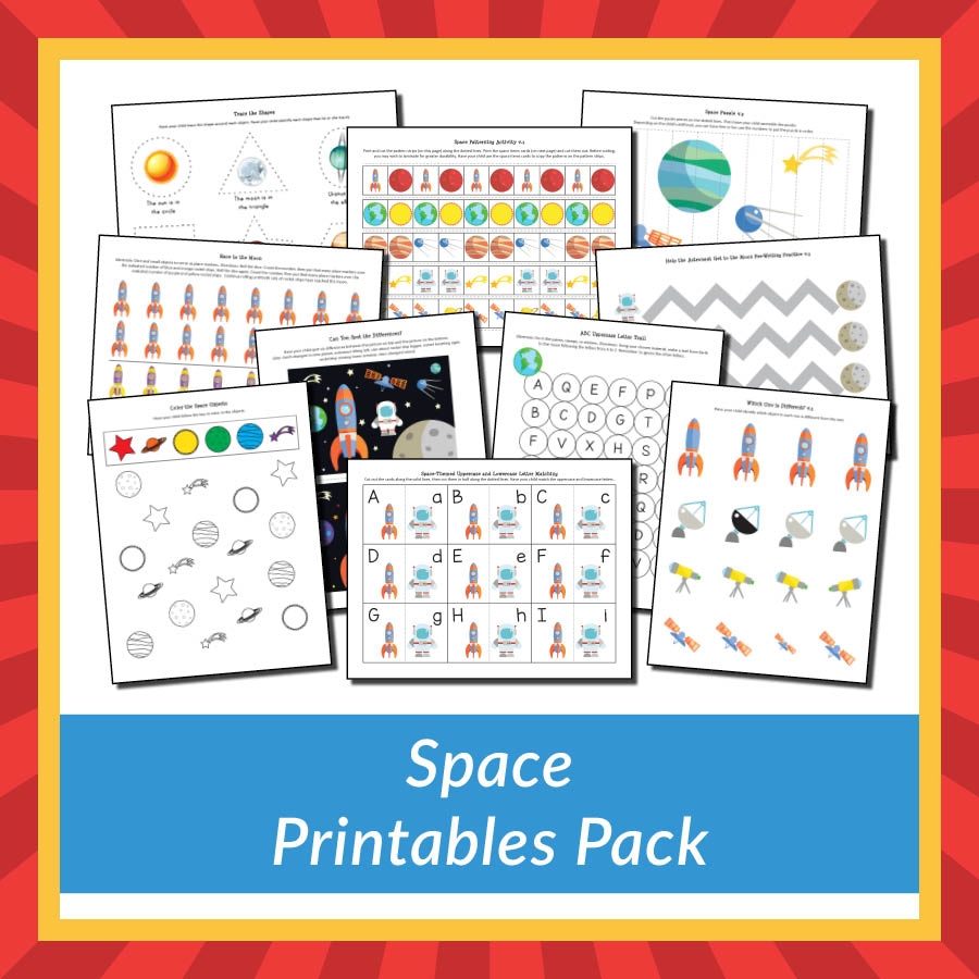 Space Preschool Printable Packs Space Preschool Printable Packs