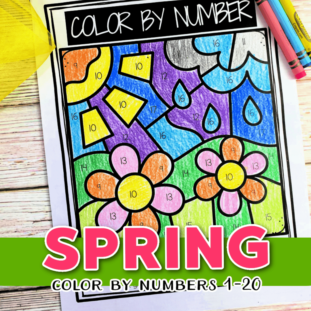 Preschool Color By Number Printables