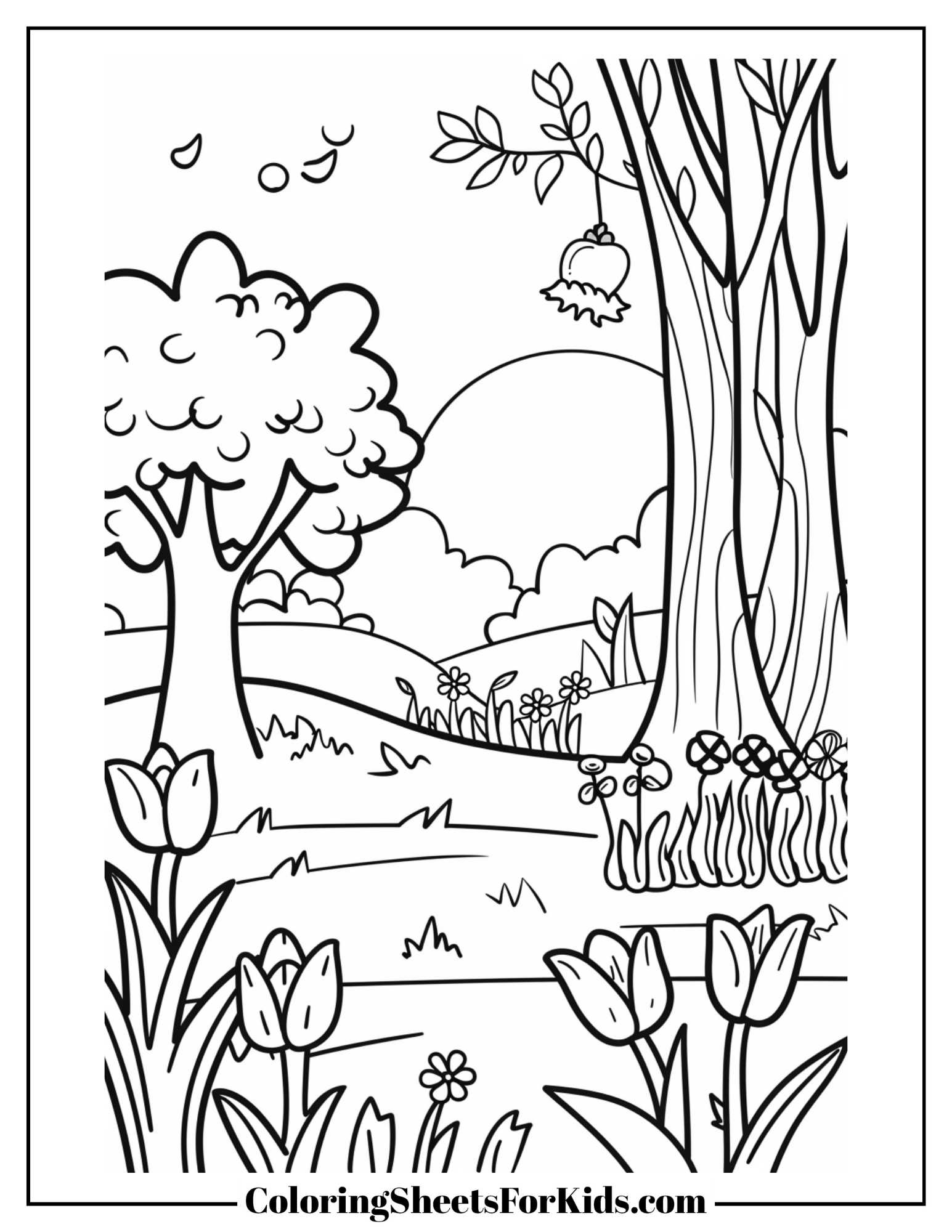 Preschool Spring Coloring Printables