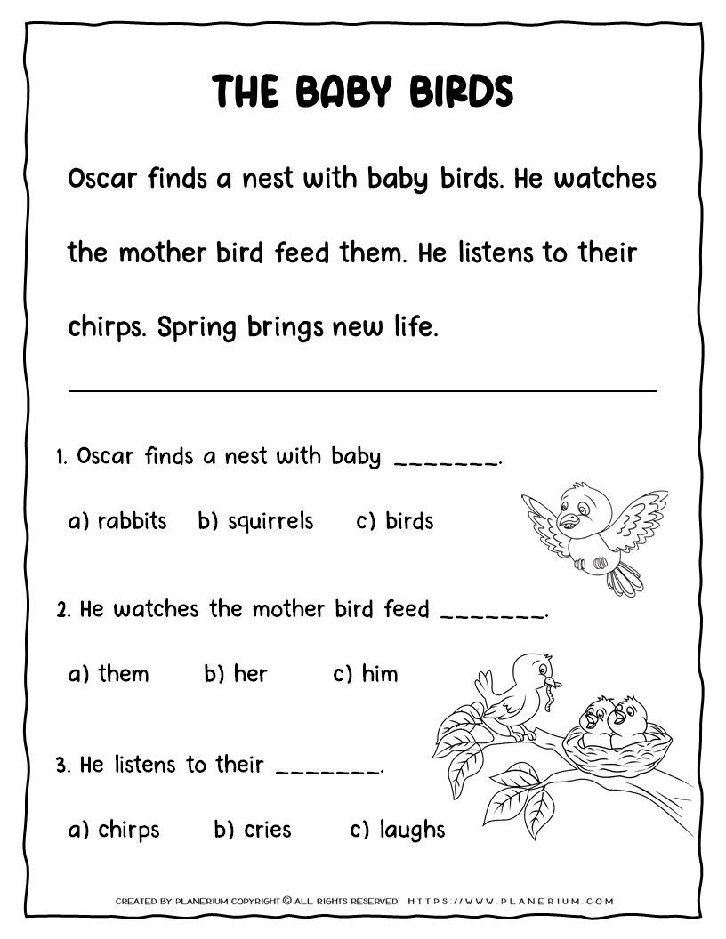 Spring Kids Reading Passages Boost Skills And Thinking