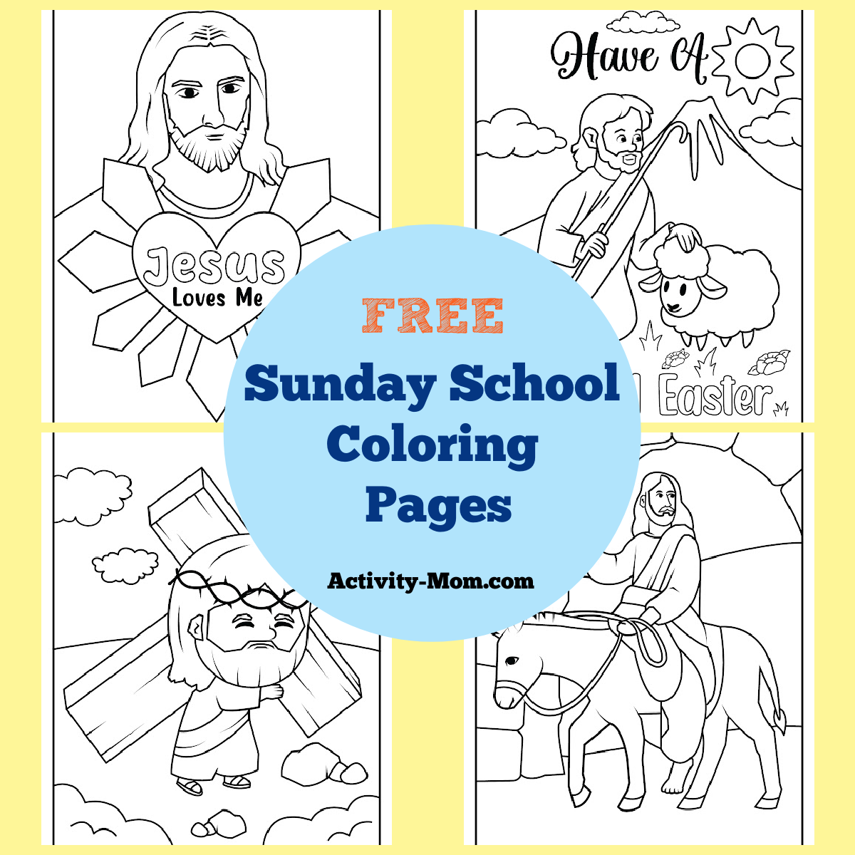 Printable Christian Coloring Pages For Preschoolers