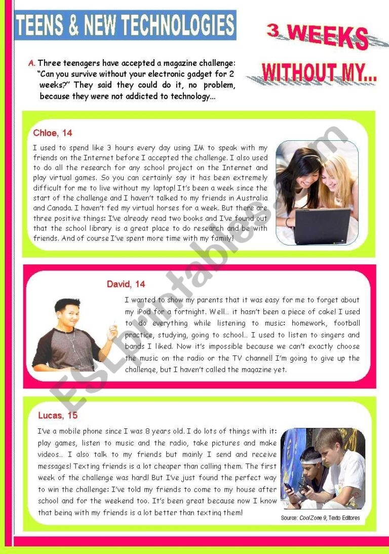 Teens And New Technologies