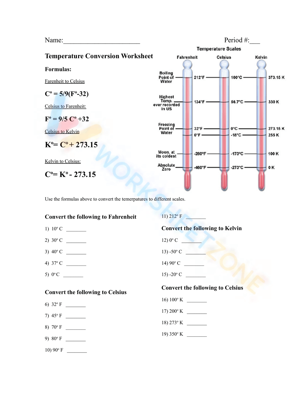 Temperature Conversion Worksheets 2025 Temperature Conversion Worksheets 2025