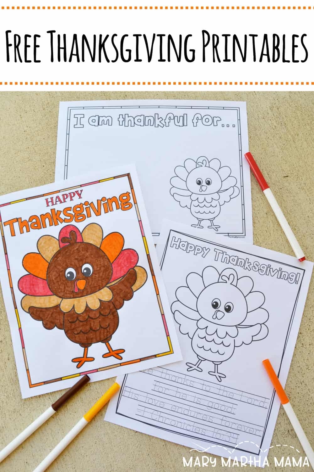 Thanksgiving Printable Preschool